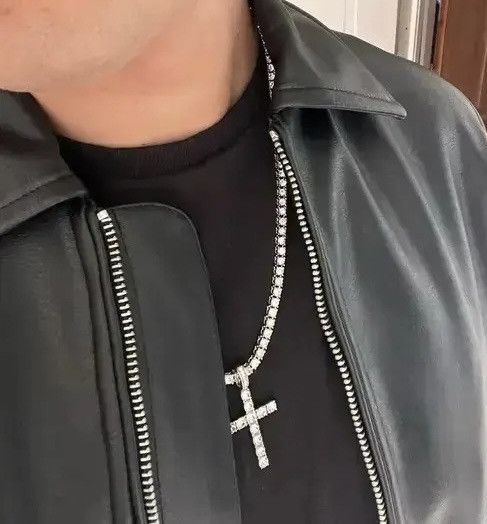 Jewelry Hip Hop Cross Pendant Necklace Iced Out Bling Size ONE SIZE - 4 Thumbnail