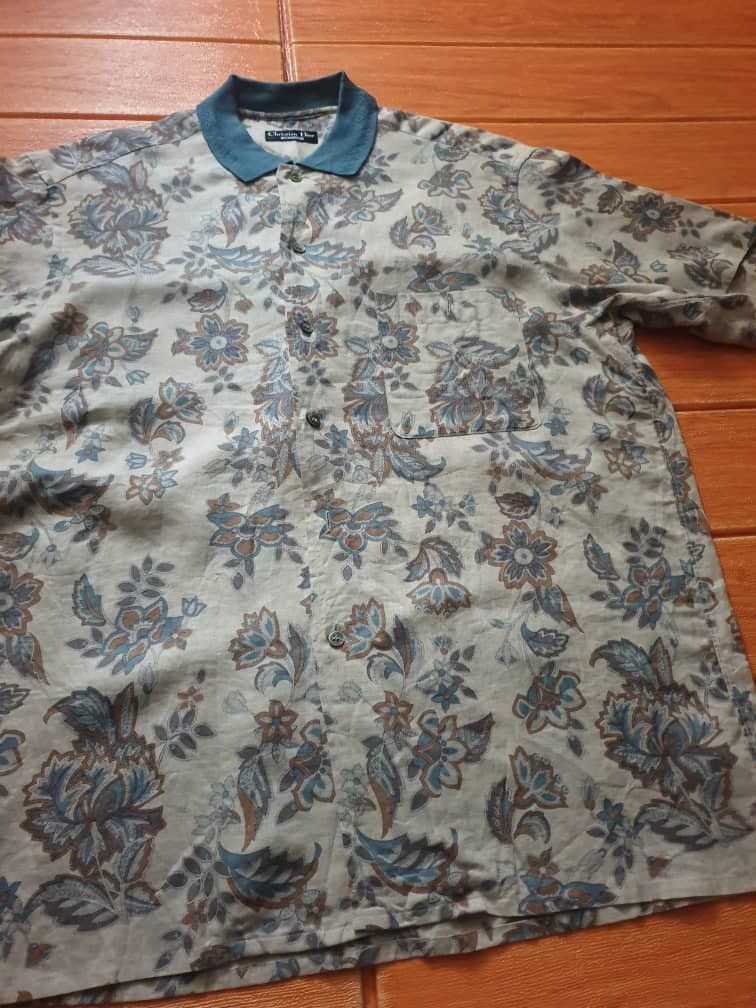 Dior Vintage Christian Dior monsieur flower collar Shirt Size US L / EU 52-54 / 3 - 7 Thumbnail