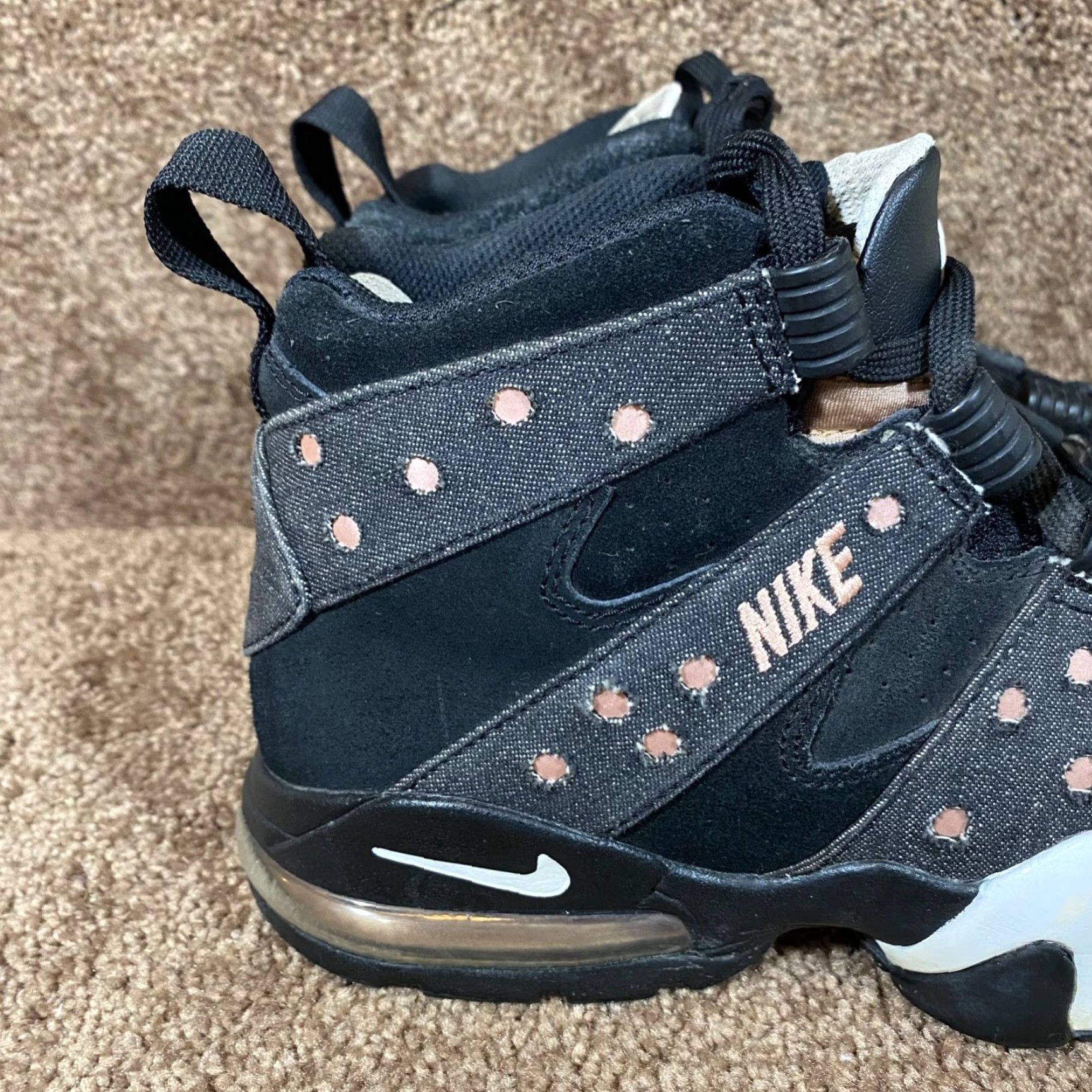 Nike VINTAGE Nike Air Max2 CB 94 Mens Size 8.5 Black Gray Denim Suede Sneakers 305440-004 Size US 8.5 / EU 41-42 - 2 Thumbnail