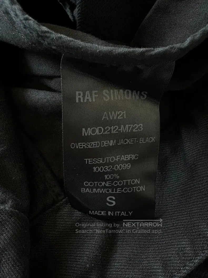 Raf Simons Raf Simons AW21 back slogan leather badge silhouette denim Size US S / EU 44-46 / 1 - 4 Thumbnail