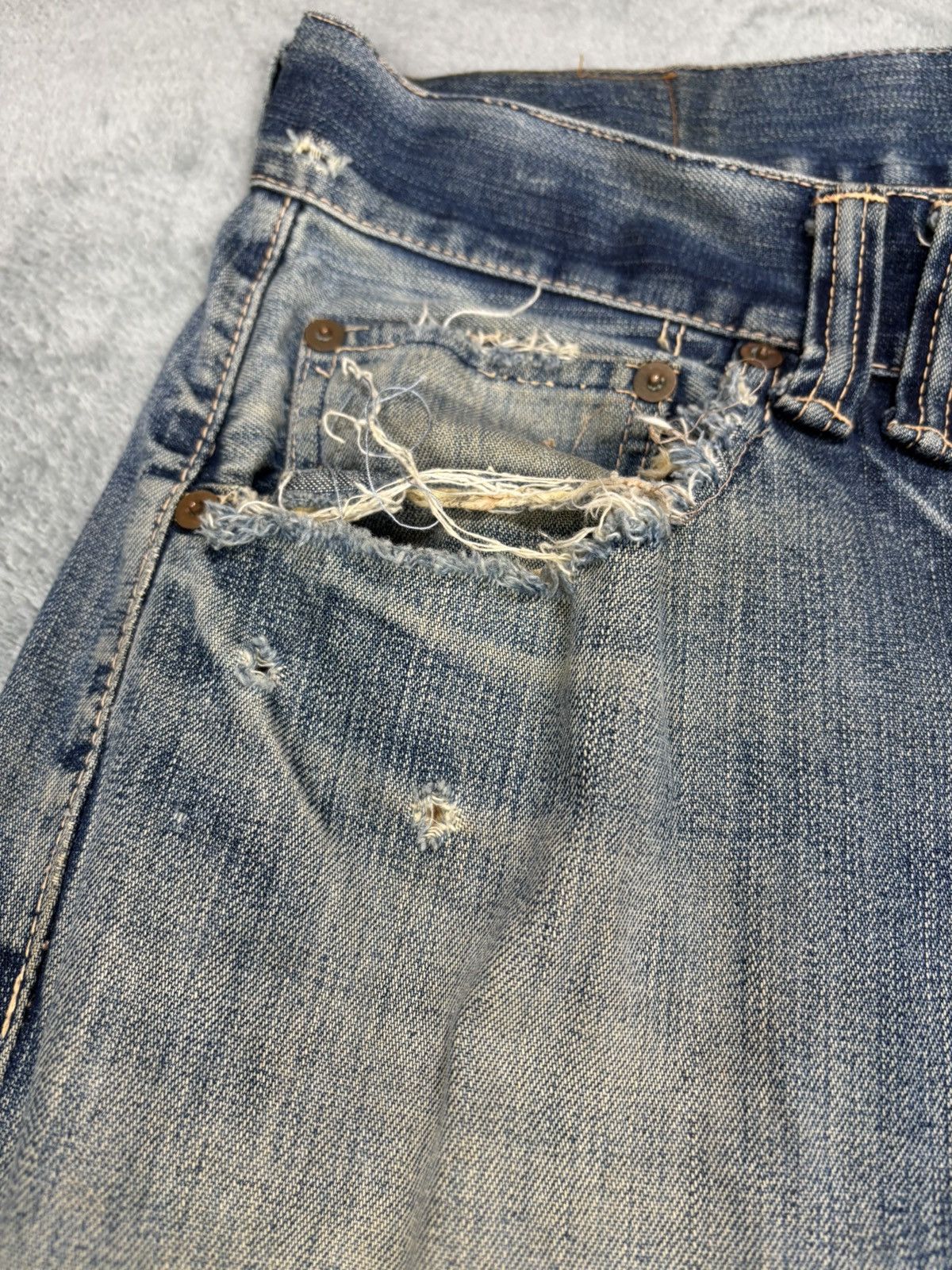 ANACHRONORM Anachronorm Distressed Denim. S0173 Size US 34 / EU 50 - 16 Thumbnail