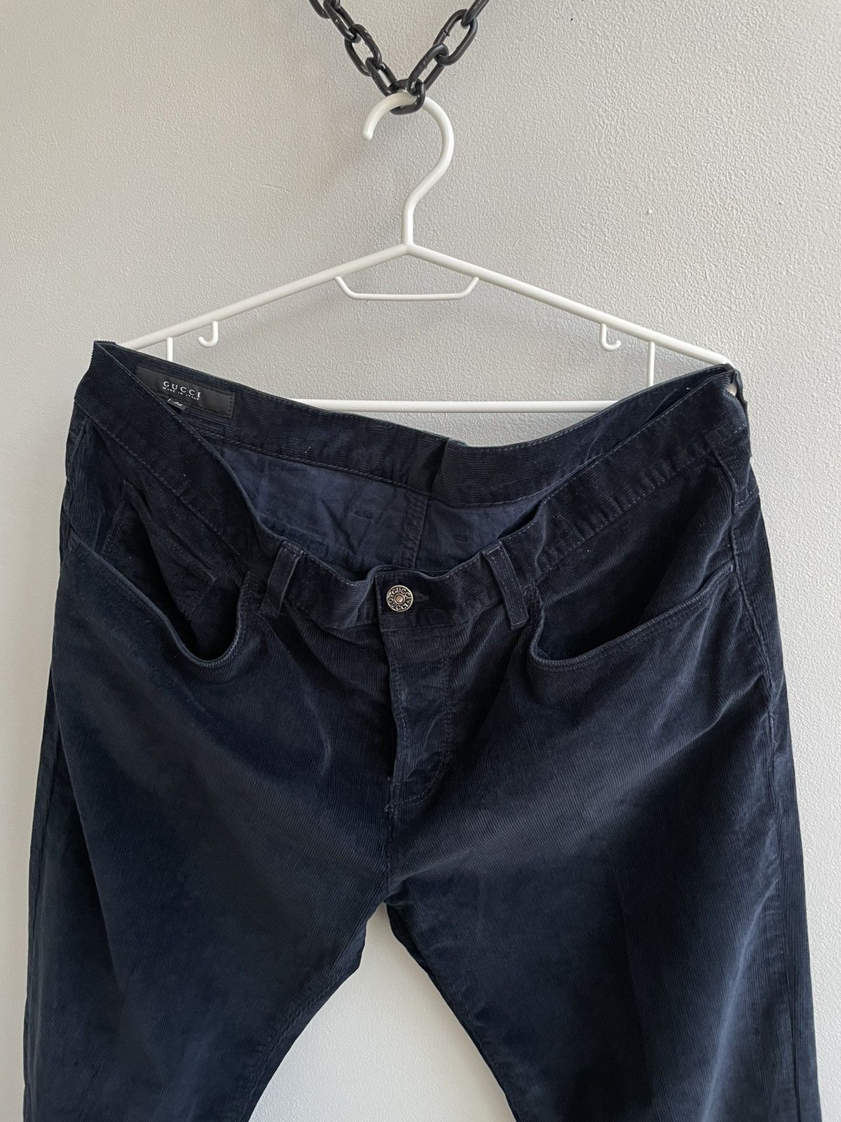 Gucci Gucci Vintage Velvet Black / Dark Blue Pants Jeans Size US 36 / EU 52 - 5 Thumbnail