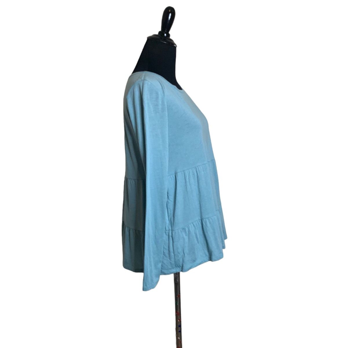 Loft LOFT Blue Long Sleeves Tiered Top Size S Size S / US 4 / IT 40 - 5 Thumbnail