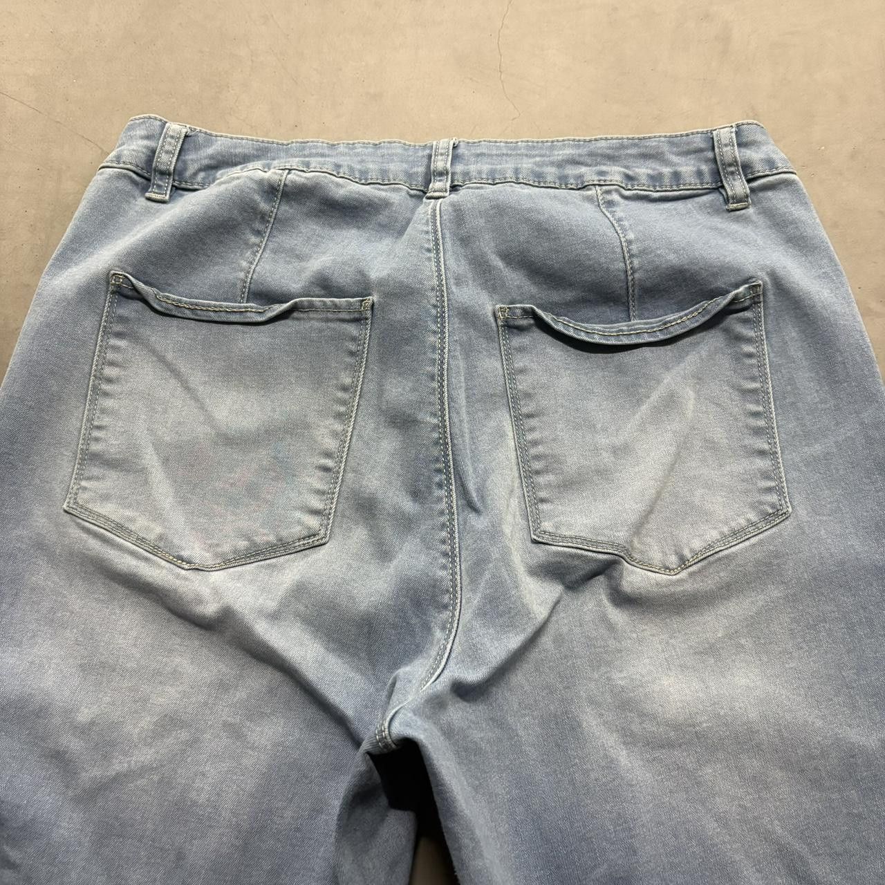 Vintage Crazy Vintage Y2K/2000s Baggy Flared Skater Streetwear Light Blue Wash Denim Jeans! Size US 30 / EU 46 - 5 Thumbnail