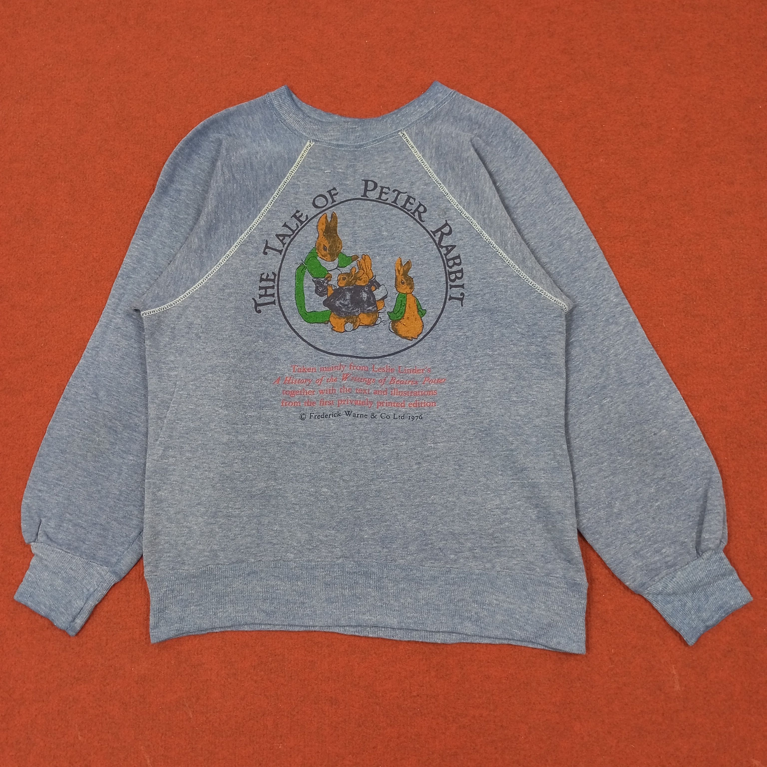 Vintage The Tale Of Peter Rabbit Streetwear Sweatshirt c232n13 Size US S / EU 44-46 / 1 - 1 Thumbnail