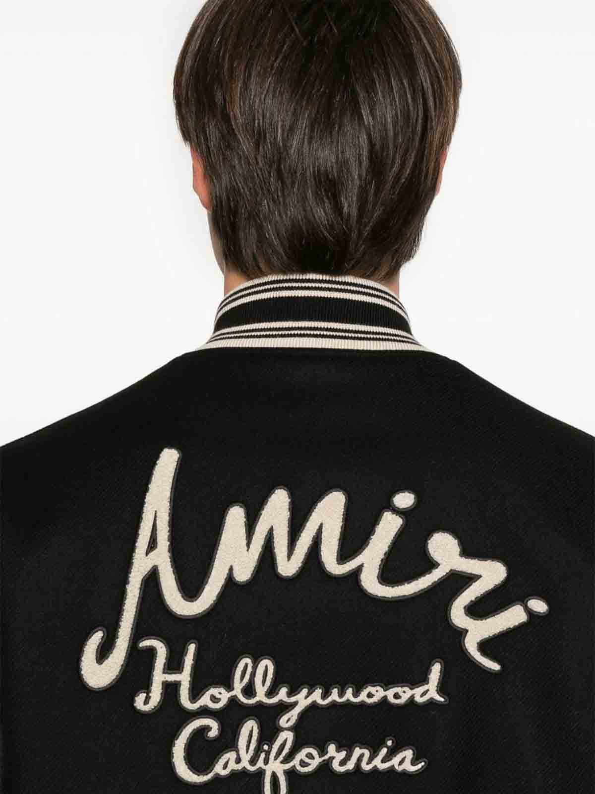 Amiri o1orln1125 Hollywood Bomber Jacket in Black/White Size US S / EU 44-46 / 1 - 5 Thumbnail