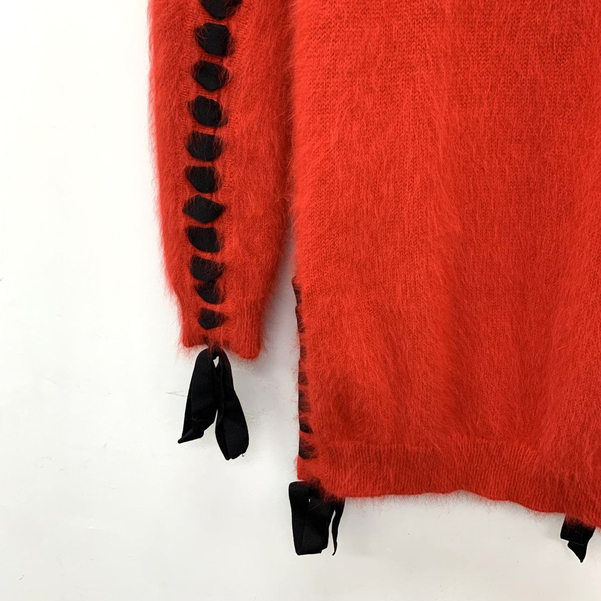 Fendi Fendi Tie Detail Rabbit Fur Long Sleeve Knit Sweater K26WX Size S / US 4 / IT 40 - 4 Thumbnail