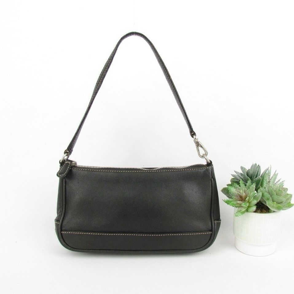 Coach Coach Y2K Vintage Black Leather Demi Bag Size ONE SIZE - 2 Thumbnail