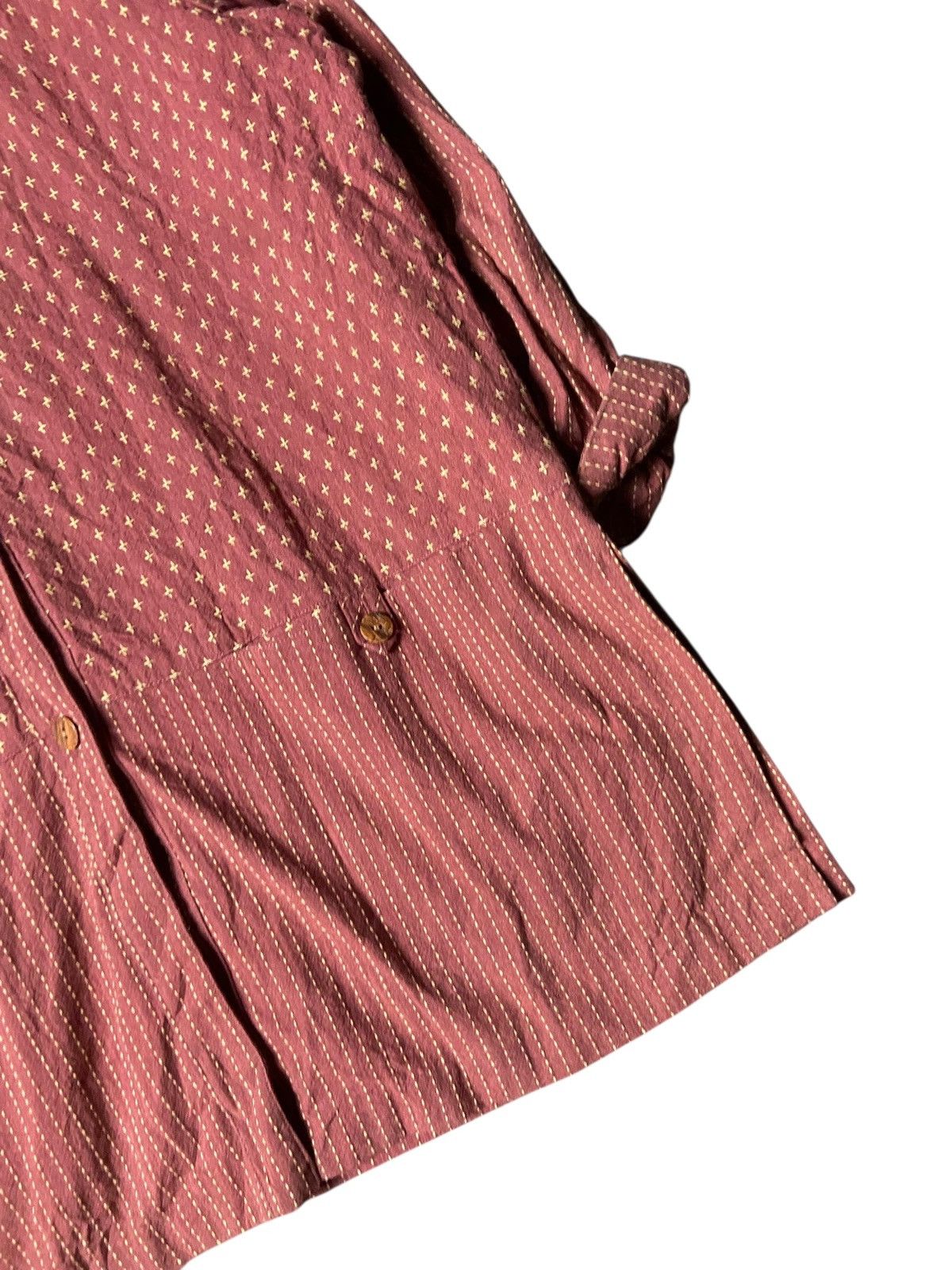 Japanese Brand Japanese Brand Textured Button Up Shirts (170) Size M / US 6-8 / IT 42-44 - 5 Thumbnail