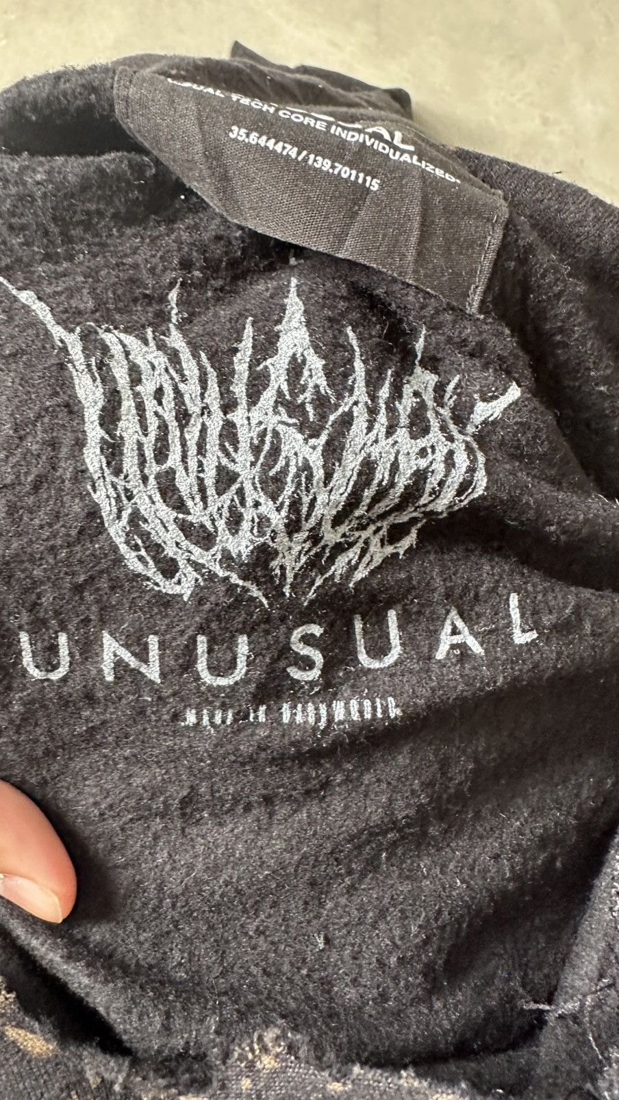 Japanese Brand UNUSUAL JAPAN TECH ACID WASH AFFLICTION HOODIE Size US XL / EU 56 / 4 - 9 Thumbnail