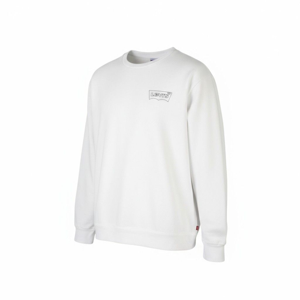 Levi's STANDARD FIT 2XL White Graphic Logo Crew Pullover 87097 Size US XXL / EU 58 / 5 - 1 Thumbnail