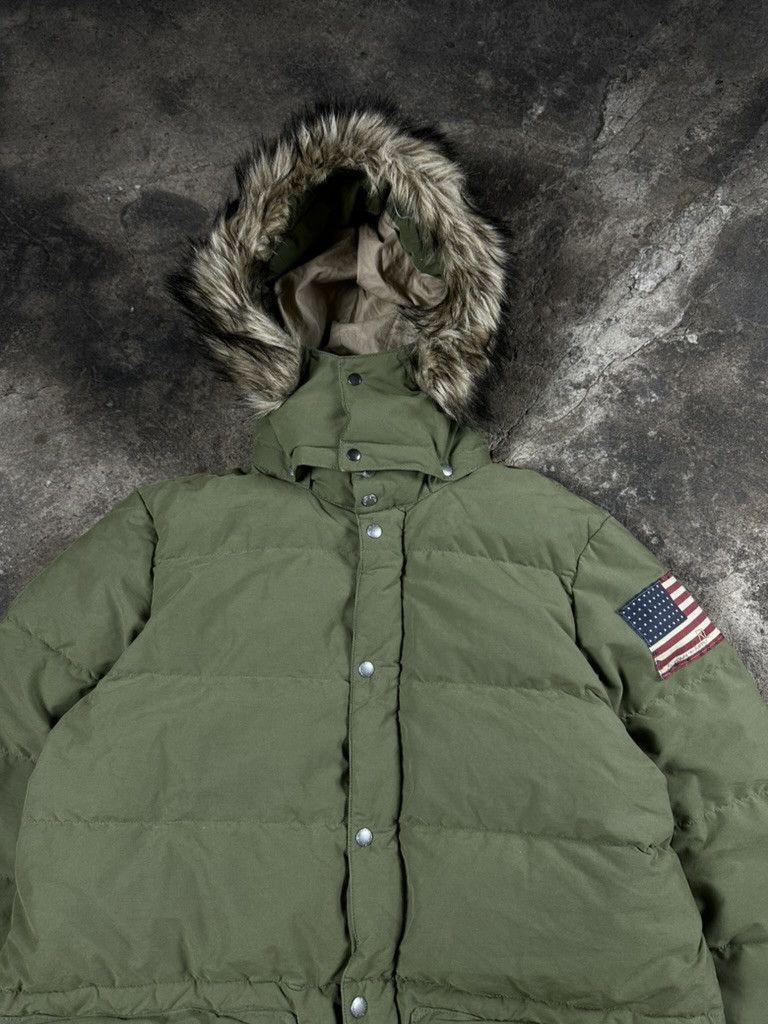 Denim & Supply Ralph Lauren Ralph Lauren Fur Hood Puffer Down Jacket Khaki Size US L / EU 52-54 / 3 - 4 Thumbnail