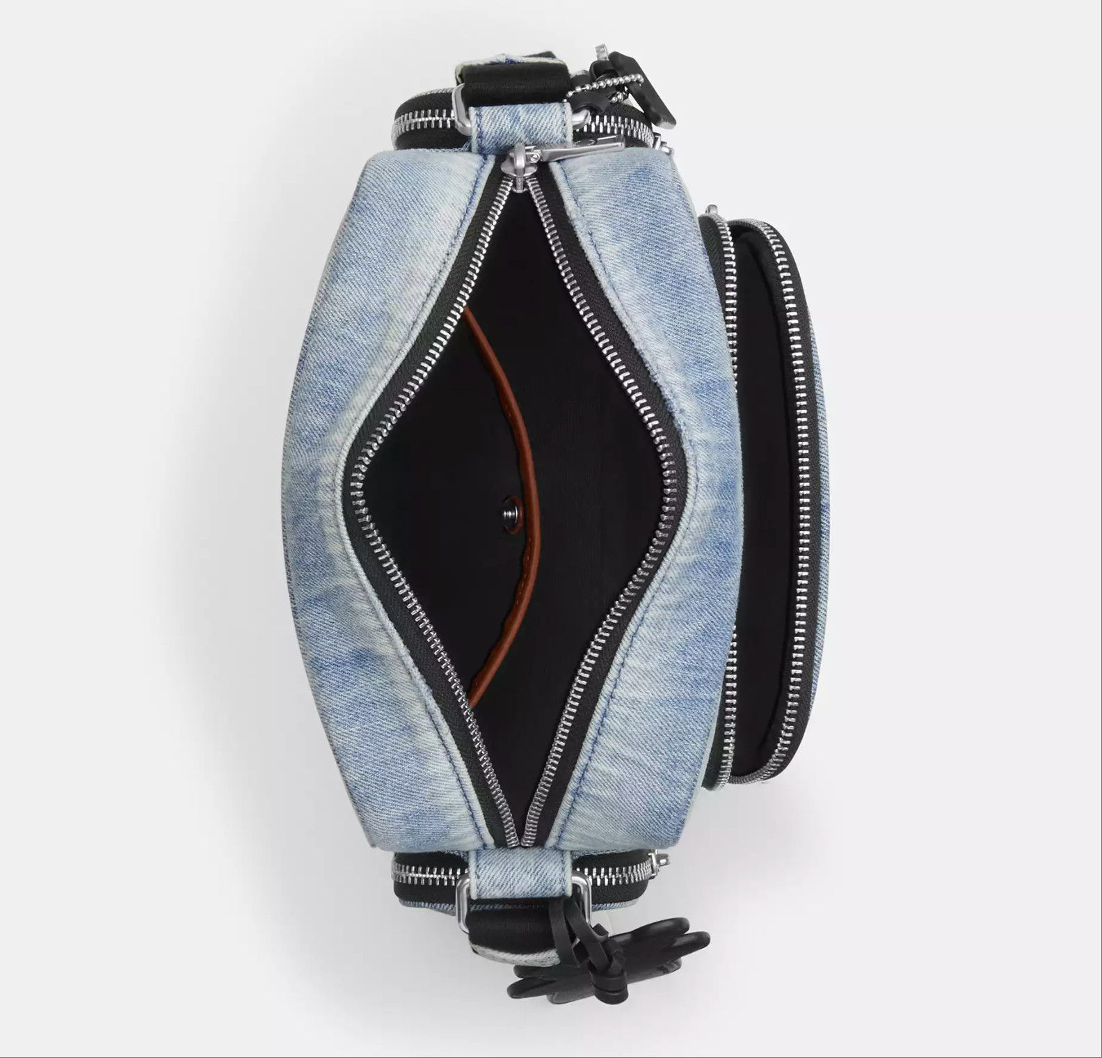 Coach Fletcher Crossbody Bag In Loved Signature Denim CEA06 Size ONE SIZE - 8 Thumbnail