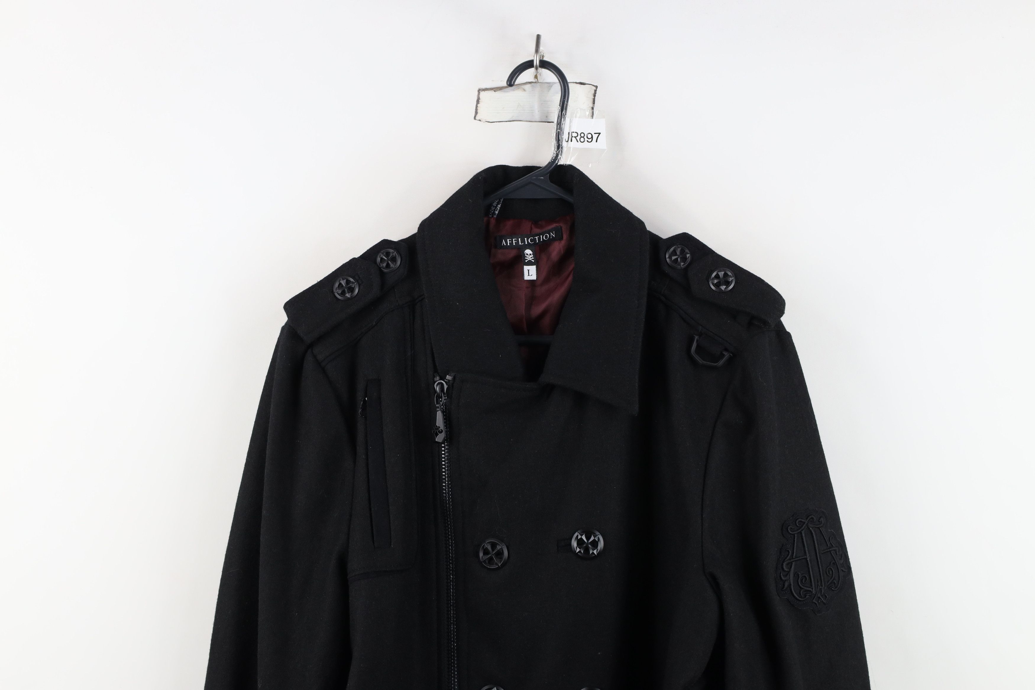 Affliction Affliction Cross UFC MMA Fighting Peacoat Jacket Black Size US L / EU 52-54 / 3 - 2 Thumbnail