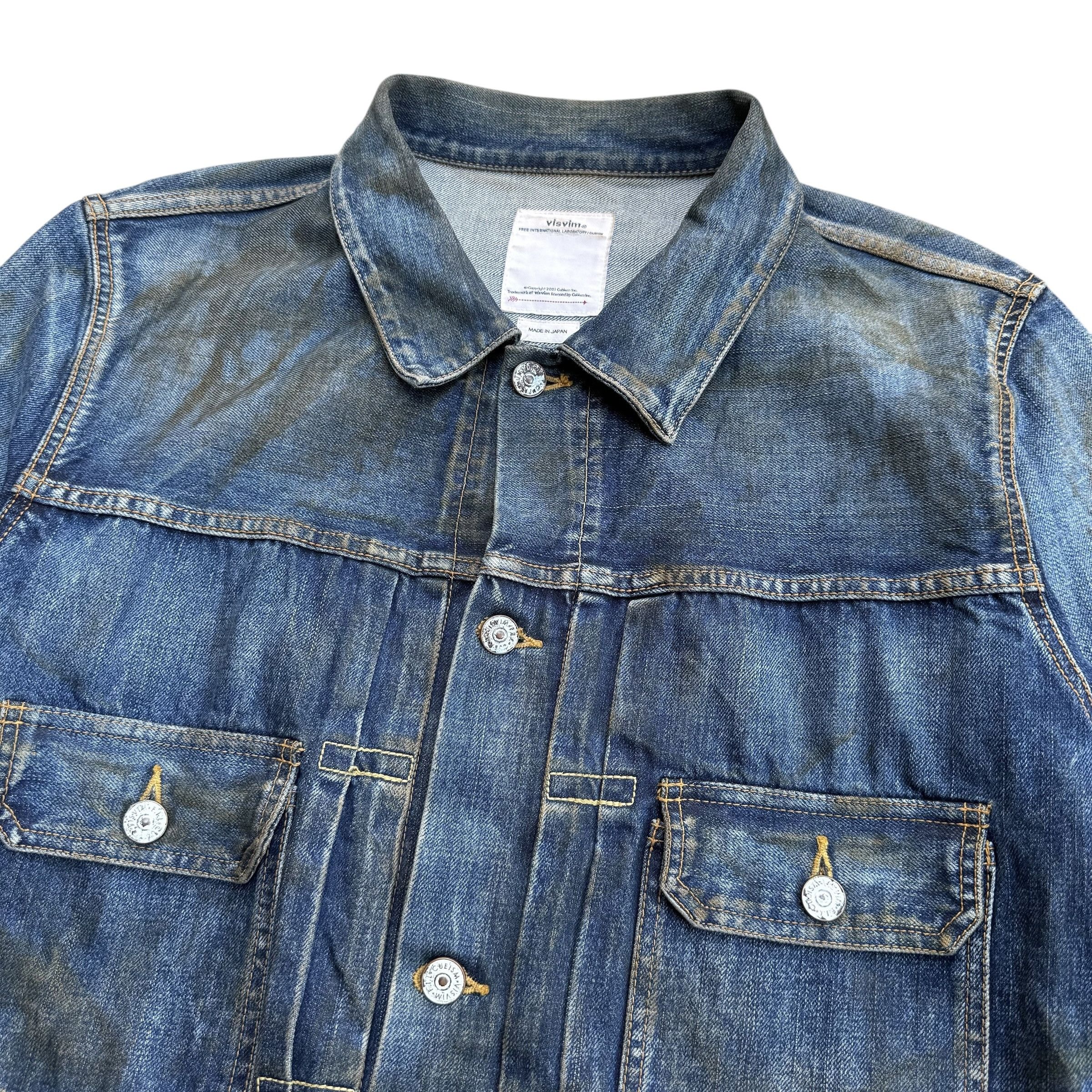 Visvim Visvim 101 19aw Dry Dmgd-1000 Denim Jacket Size US XL / EU 56 / 4 - 6 Thumbnail