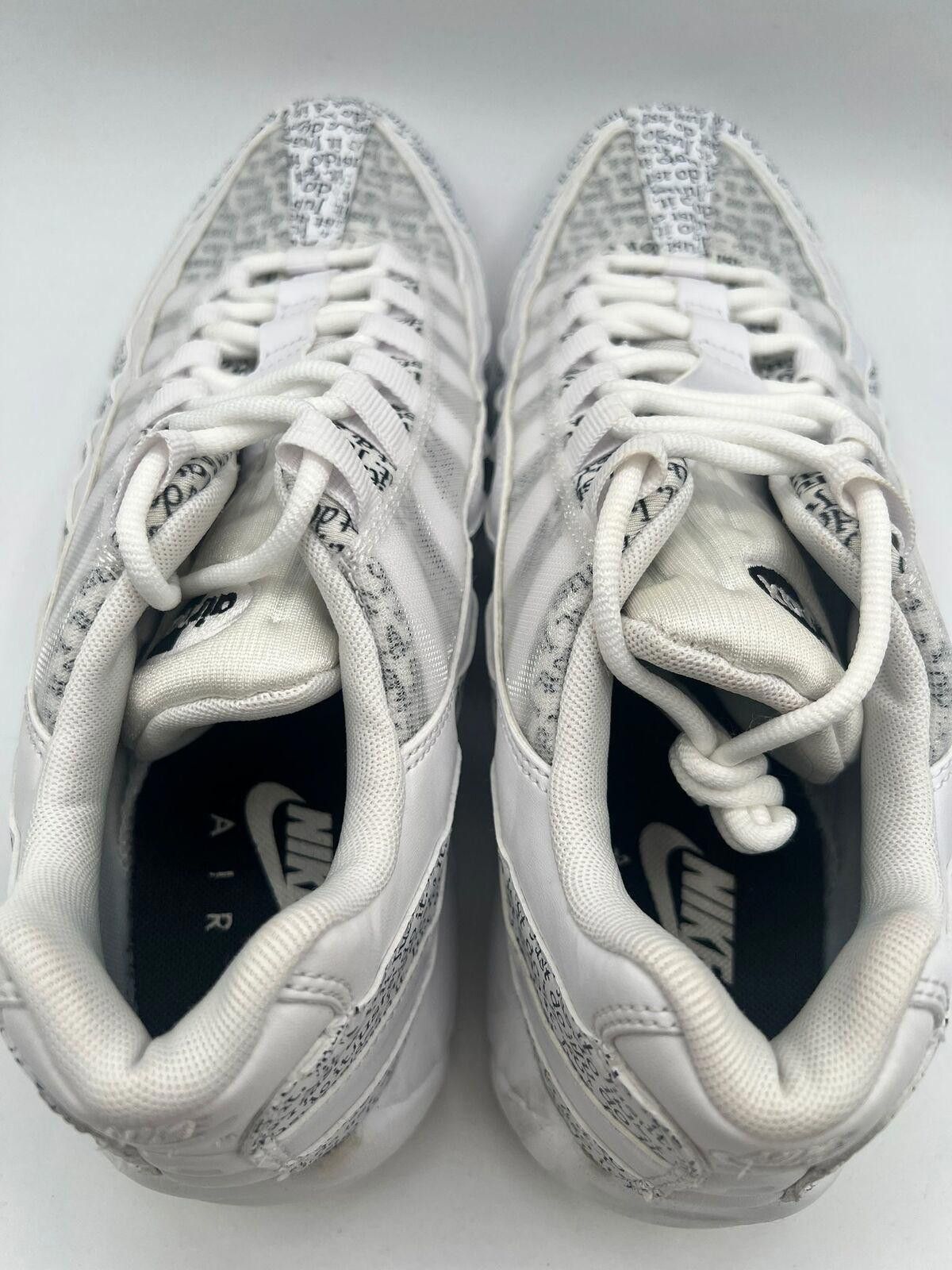 Nike Nike Men's Air Max 95 Just Do It White AV6246-100 SZ 10 USED Size US 10 / EU 43 - 3 Thumbnail