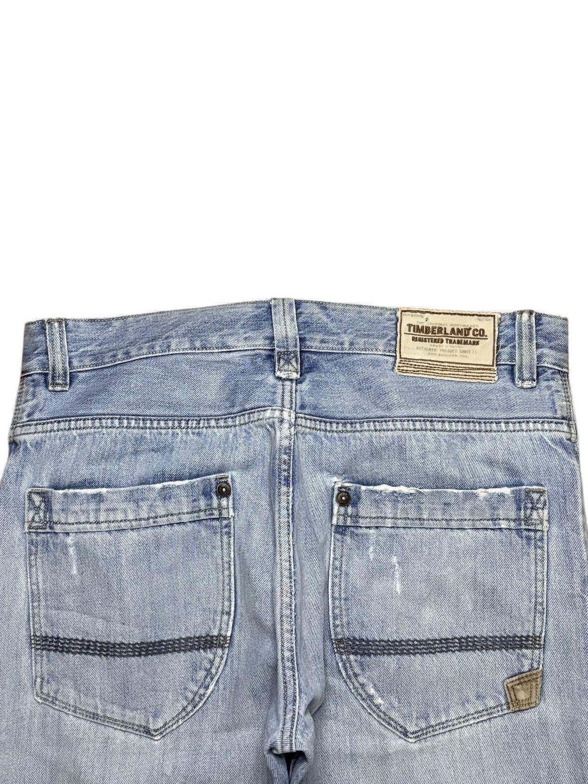 Timberland Vintage Timberland Selvedge Faded Wash Ripped Baggy Jeans Size US 32 / EU 48 - 9 Thumbnail