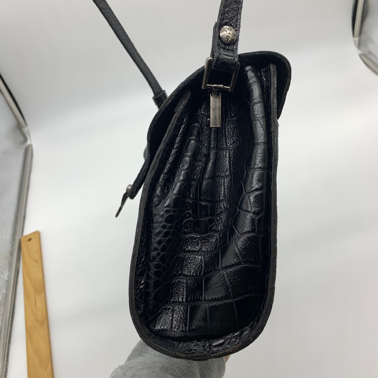 Other Patricia Nash Crossbody Leather Ashmore Satchel Black Size ONE SIZE - 9 Thumbnail