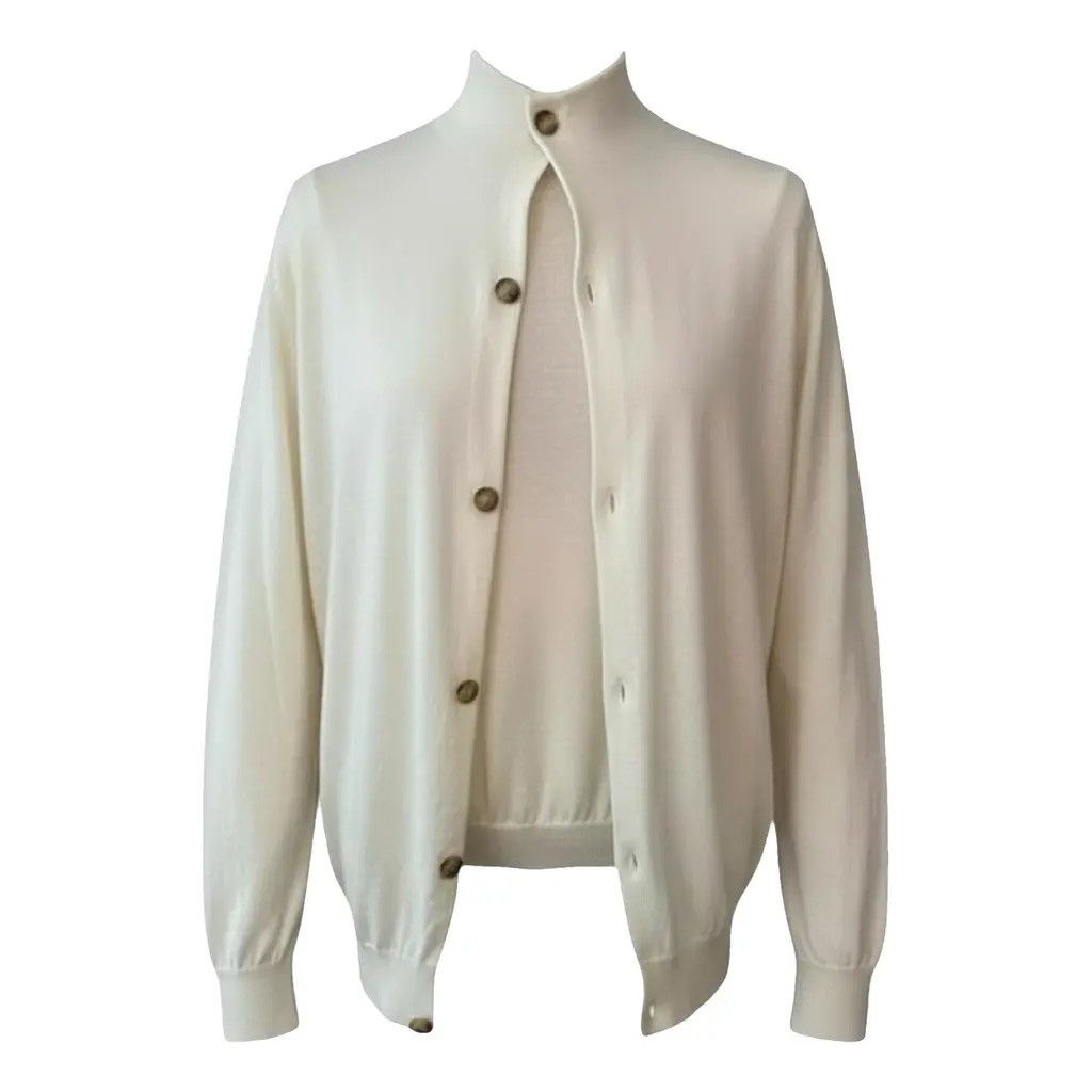 Celine Celine FW18 Cashmere Mock-Neck Button Cardigan Size S / US 4 / IT 40 - 1 Thumbnail