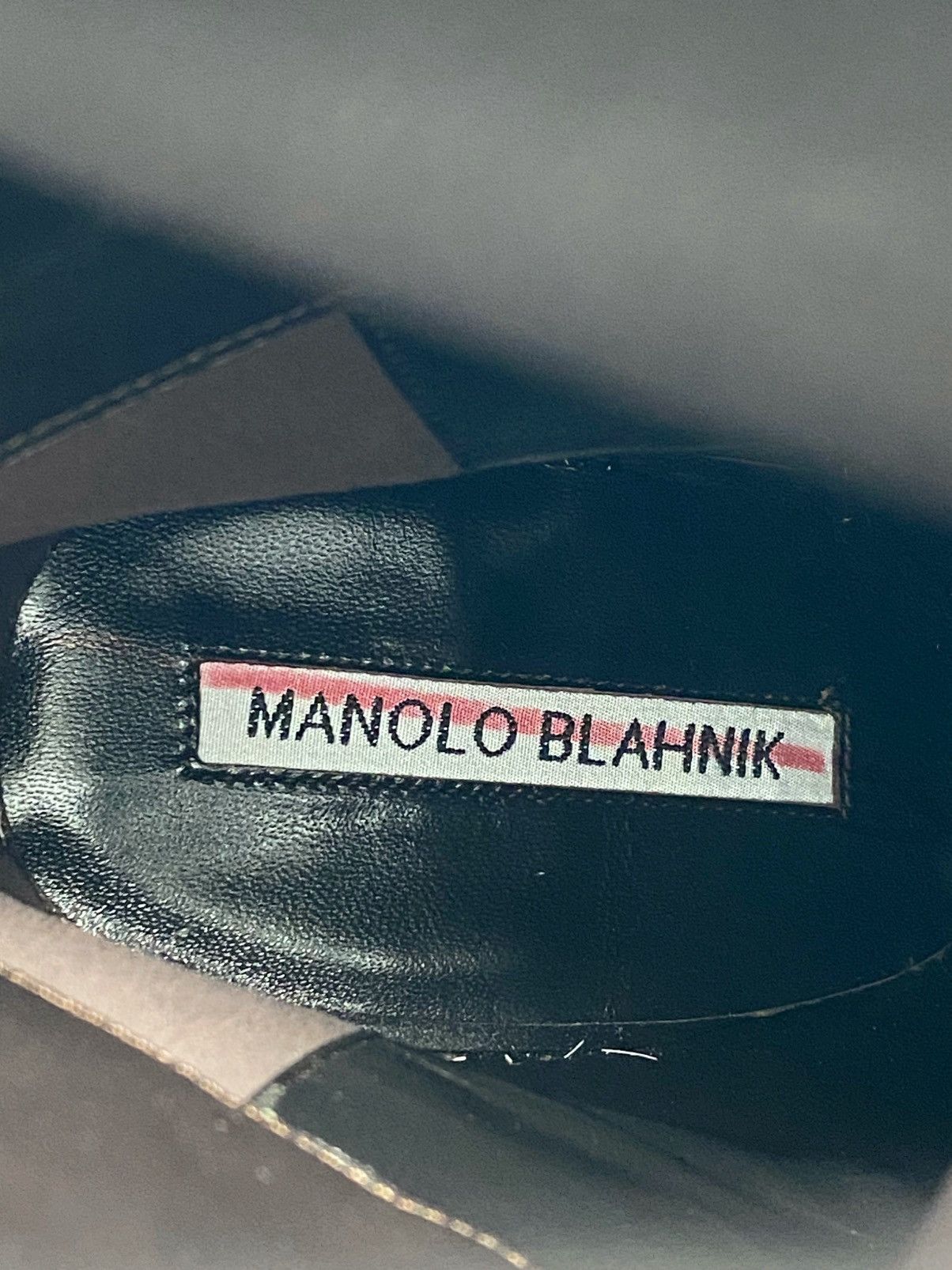 Manolo Blahnik Manolo Blahnik Calasso 90MM Ruched Leather Boots size 38 Size US 8 / IT 38 - 14 Thumbnail