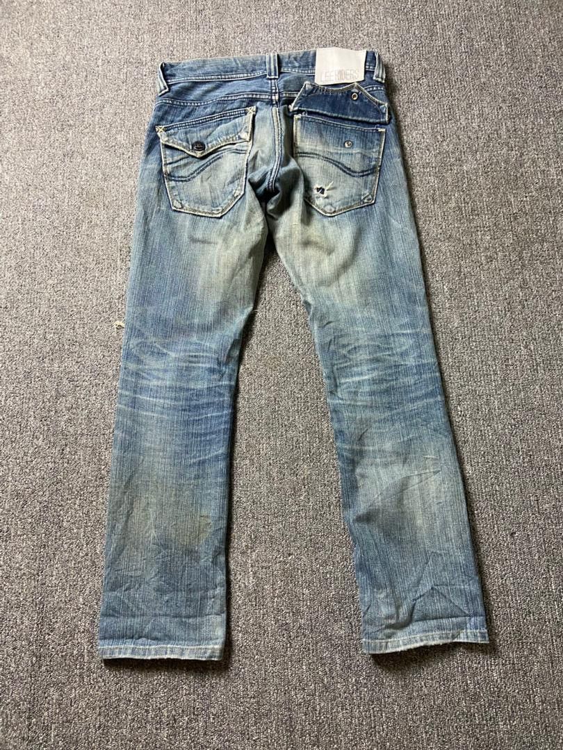 Lee Lee Riders Distressed Denim Ripped Jeans (184) Size US 32 / EU 48 - 2 Thumbnail