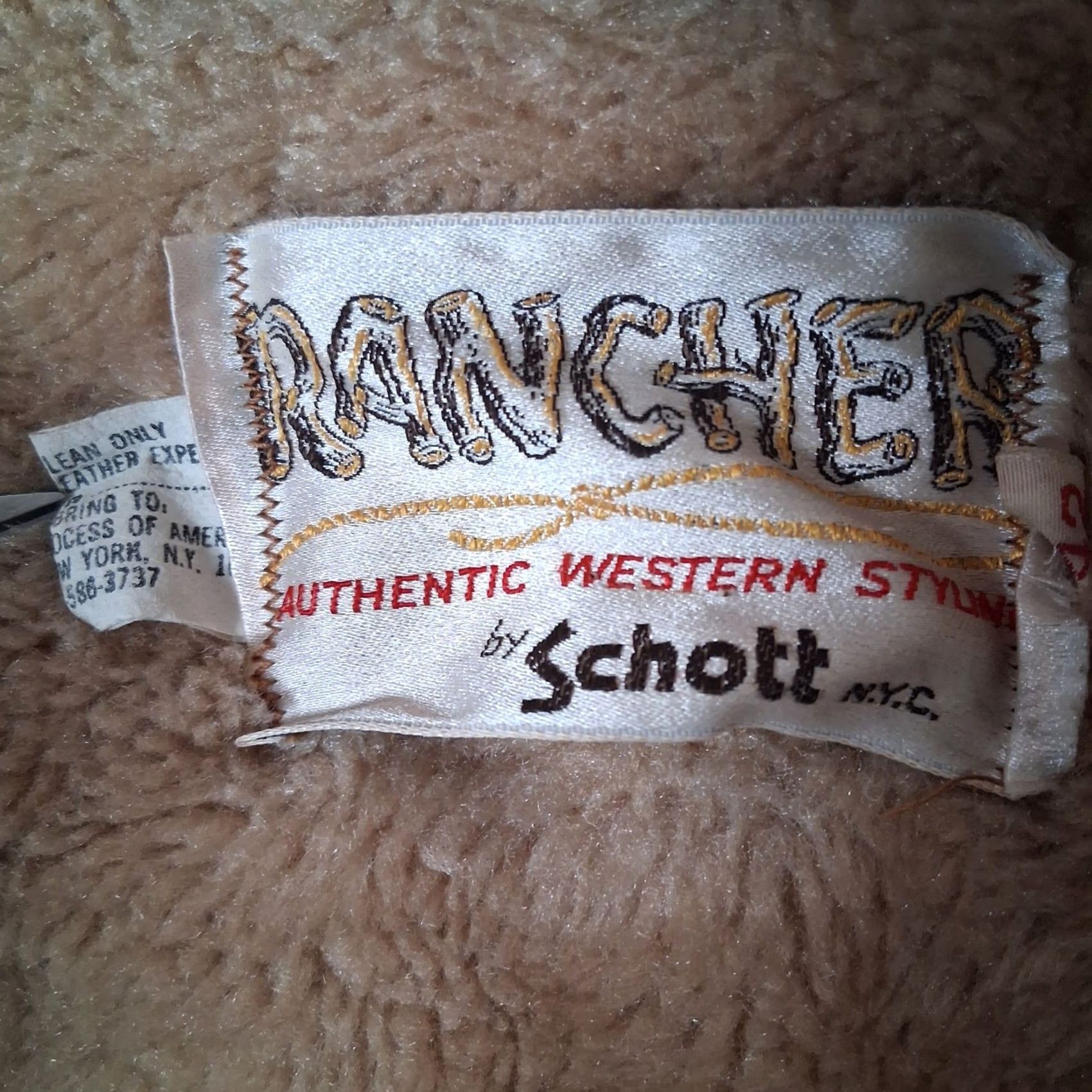 Schott VINTAGE Schott Rancher Jacket Men 42 Suede Leather Sherpa Lined Western read Size US XS / EU 42 / 0 - 5 Thumbnail