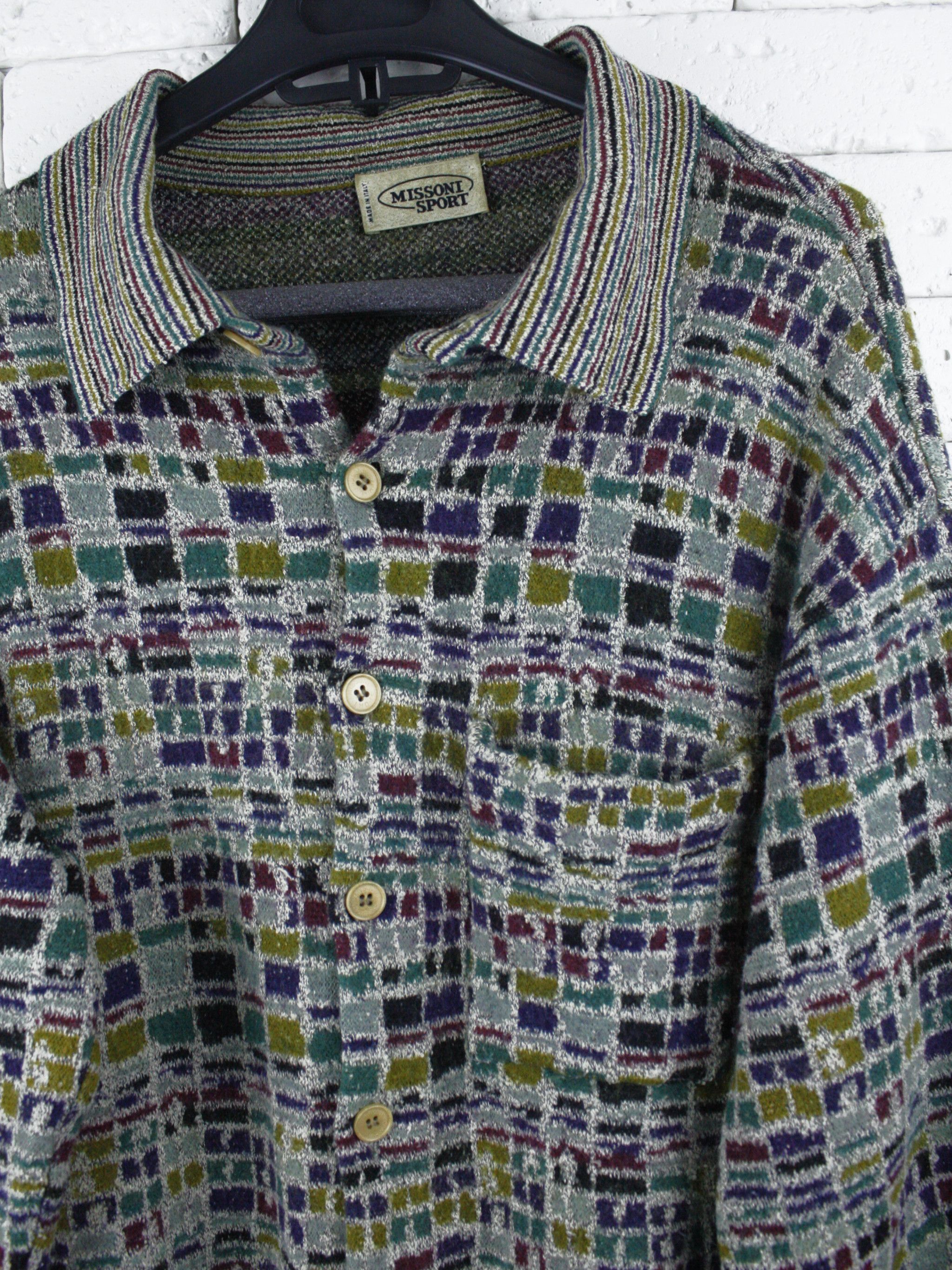 Missoni Missoni Sport Cardigan Knit Button-Up Made in Italy Vintage Size US L / EU 52-54 / 3 - 3 Thumbnail