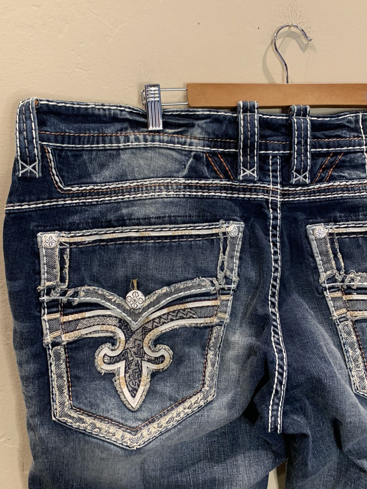 Rock Revival *RARE* New Rock Revival Ren Flared Straight Denim Jeans - 42 Size US 42 / EU 58 - 4 Thumbnail
