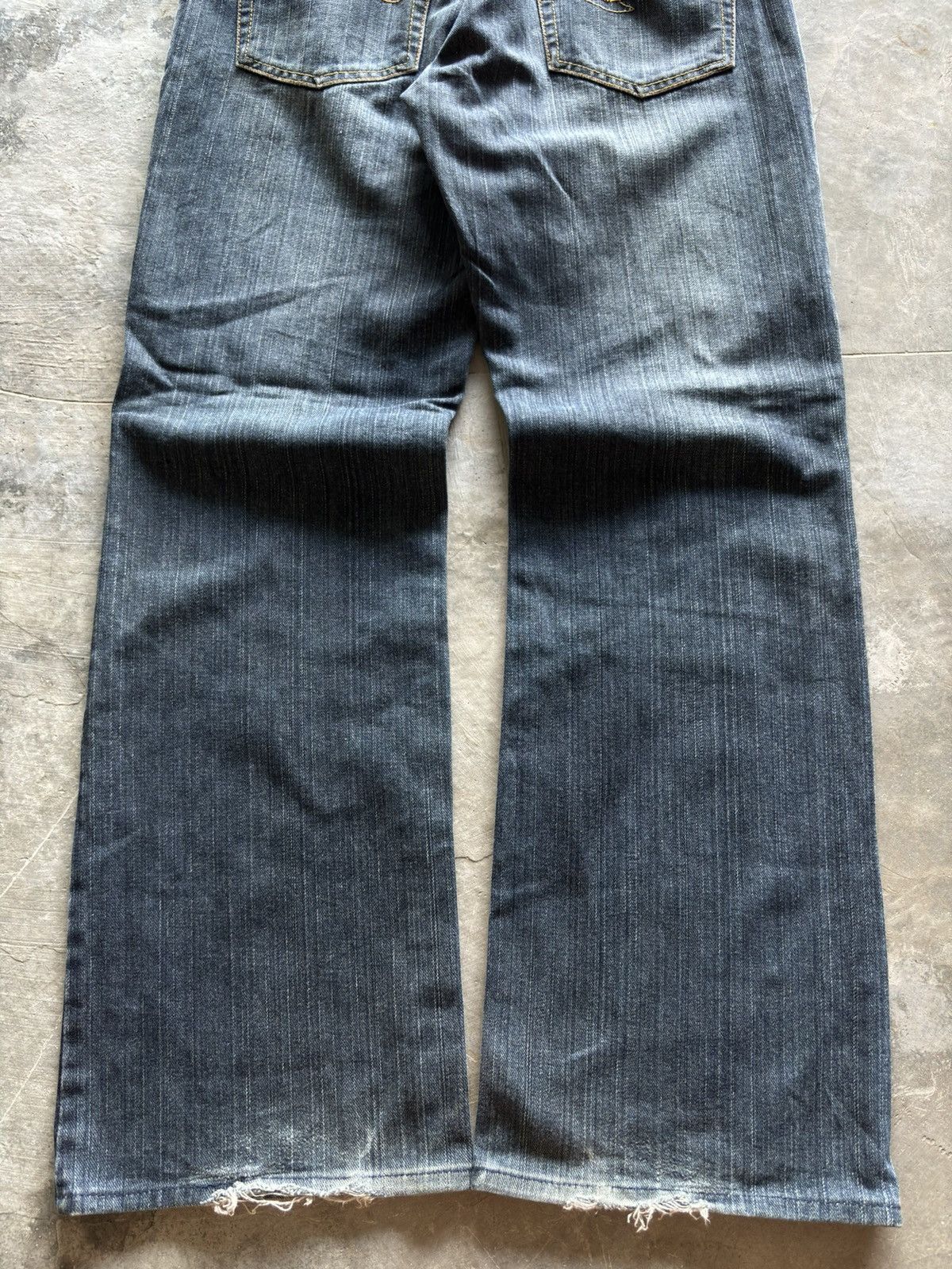 If Six Was Nine CUSTOM CULTURE distressed flare sashiko boro kapital style Size US 30 / EU 46 - 22 Thumbnail