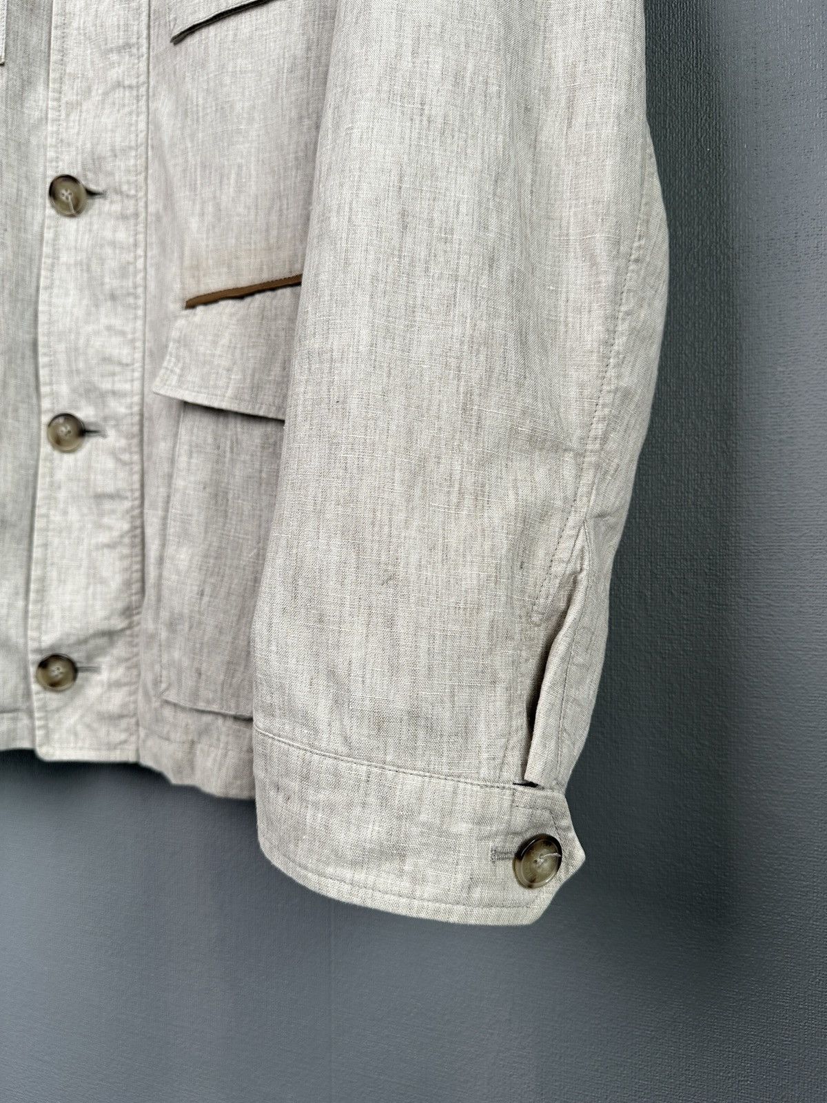 Hackett HACKETT MAYFAIR Storm System Linen Field Jacket Men’s XL Size US XL / EU 56 / 4 - 11 Thumbnail