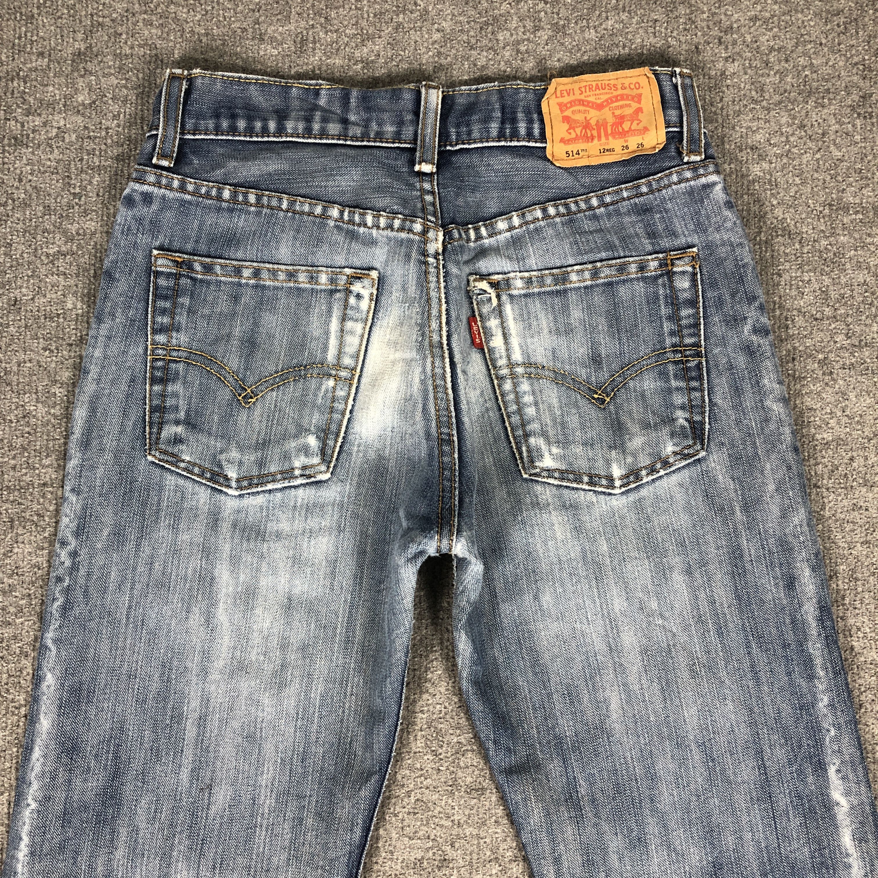 Levi's × Vintage Womens Vintage Levis 514 Jeans Slim Straight L1089W Size 26" / US 2 / IT 38 - 6 Thumbnail
