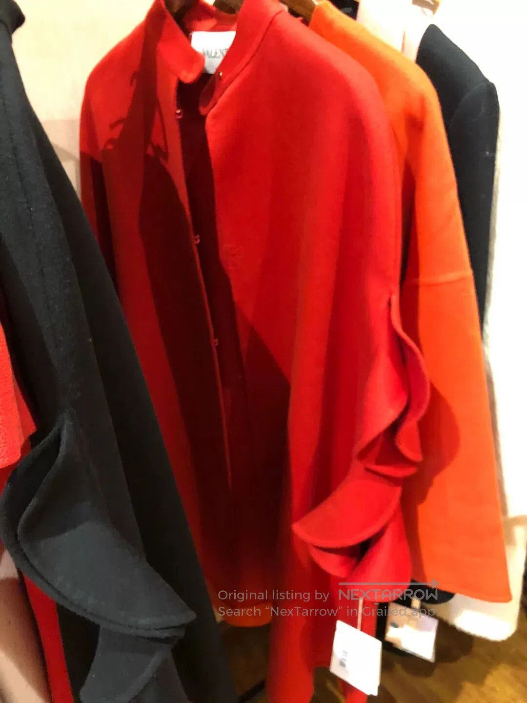 Valentino Valentino Red Black Coat Cape. Size US XS / EU 42 / 0 - 8 Thumbnail