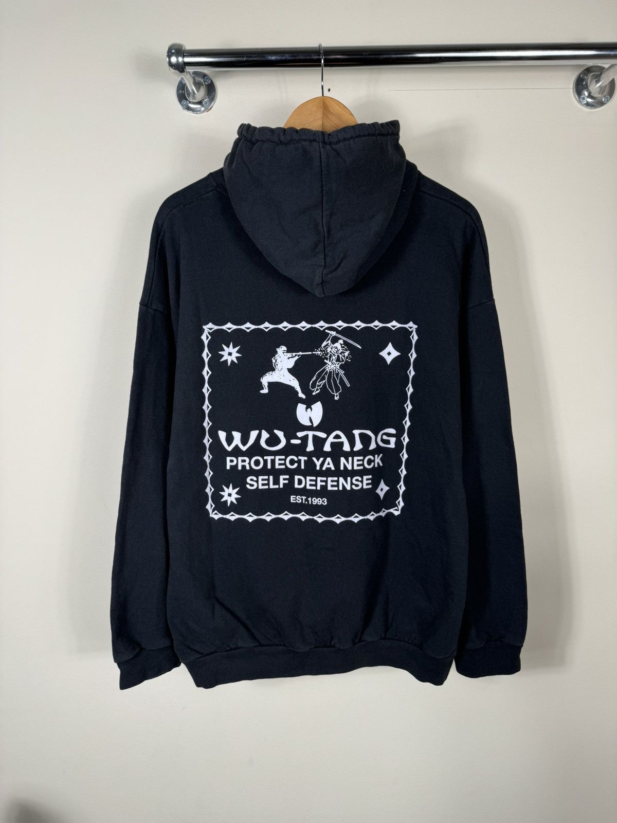 Band Tees × Vintage WU TANG PROTECT YA NECK SELF DEFENSE Band Hoodie Size US L / EU 52-54 / 3 - 1 Thumbnail
