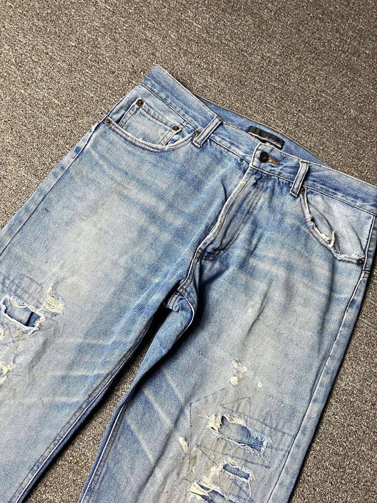 In The Attic In The Attic Distressed Denim Ripped Jeans (162) Size US 33 - 12 Thumbnail