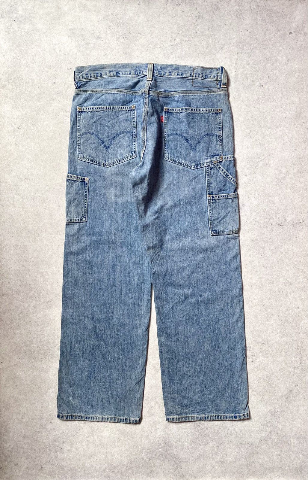 Levi's Vintage 00s Levis Carpenter Y2K Blue Jeans Loose Straight Size US 34 / EU 50 - 1 Thumbnail