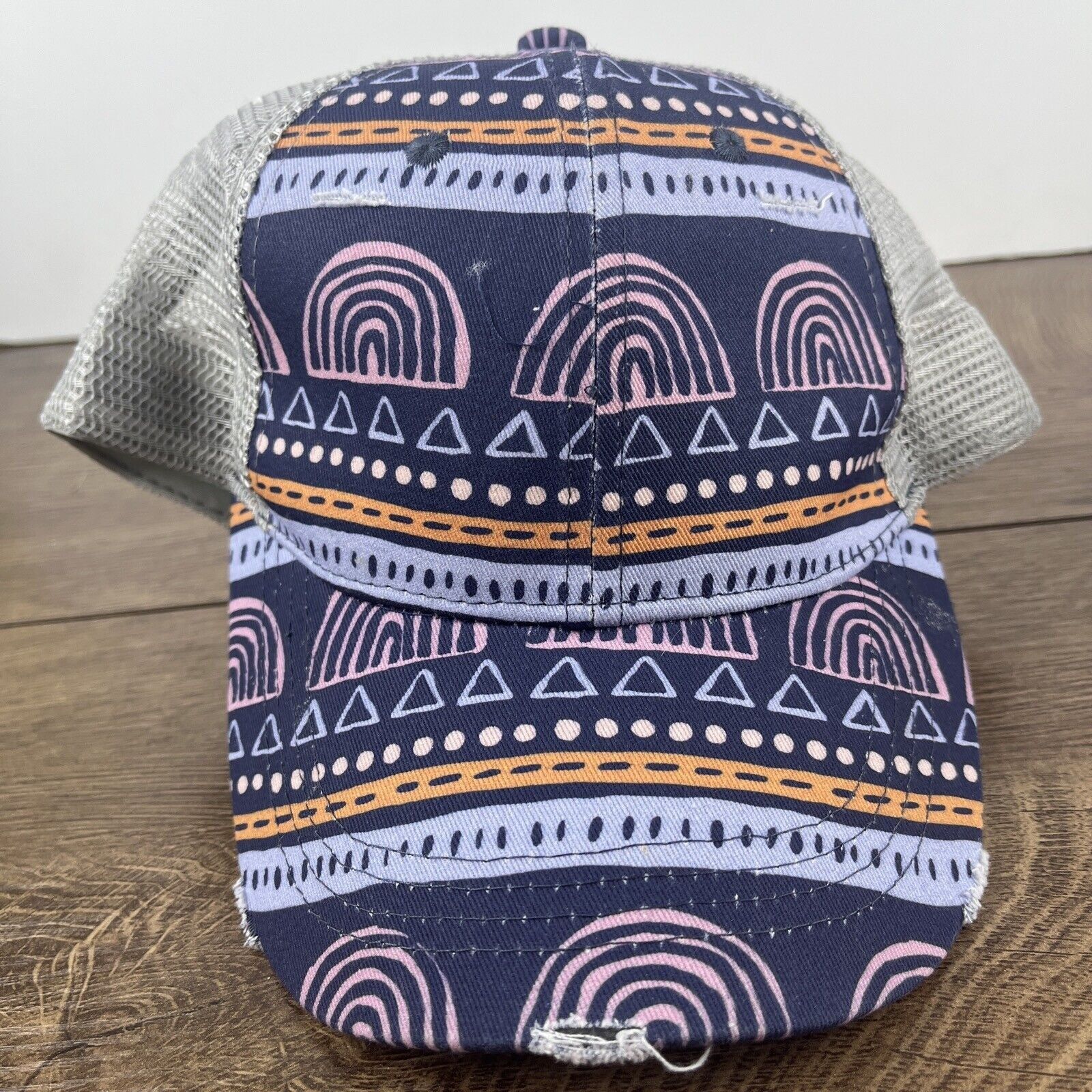 Other Blue Creative Hatr Rainbow Pyramid Blue Hat Adjustable Adult Size ONE SIZE - 2 Thumbnail