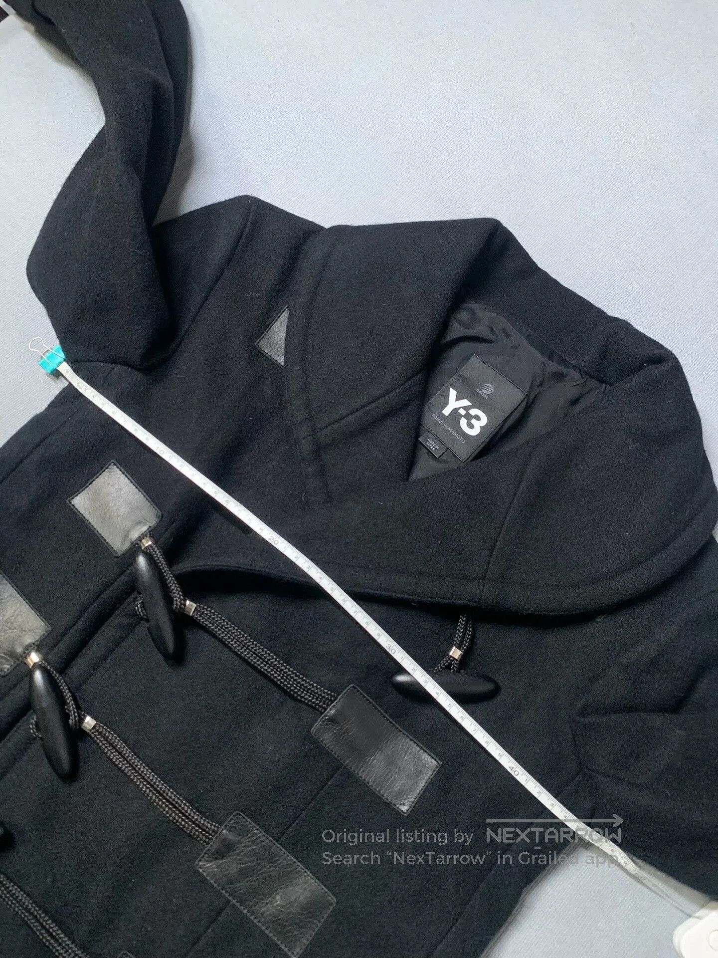 Y-3 Y3 Yohji Yamamoto Adidas Wool Duffle Coat. Size US M / EU 48-50 / 2 - 6 Thumbnail