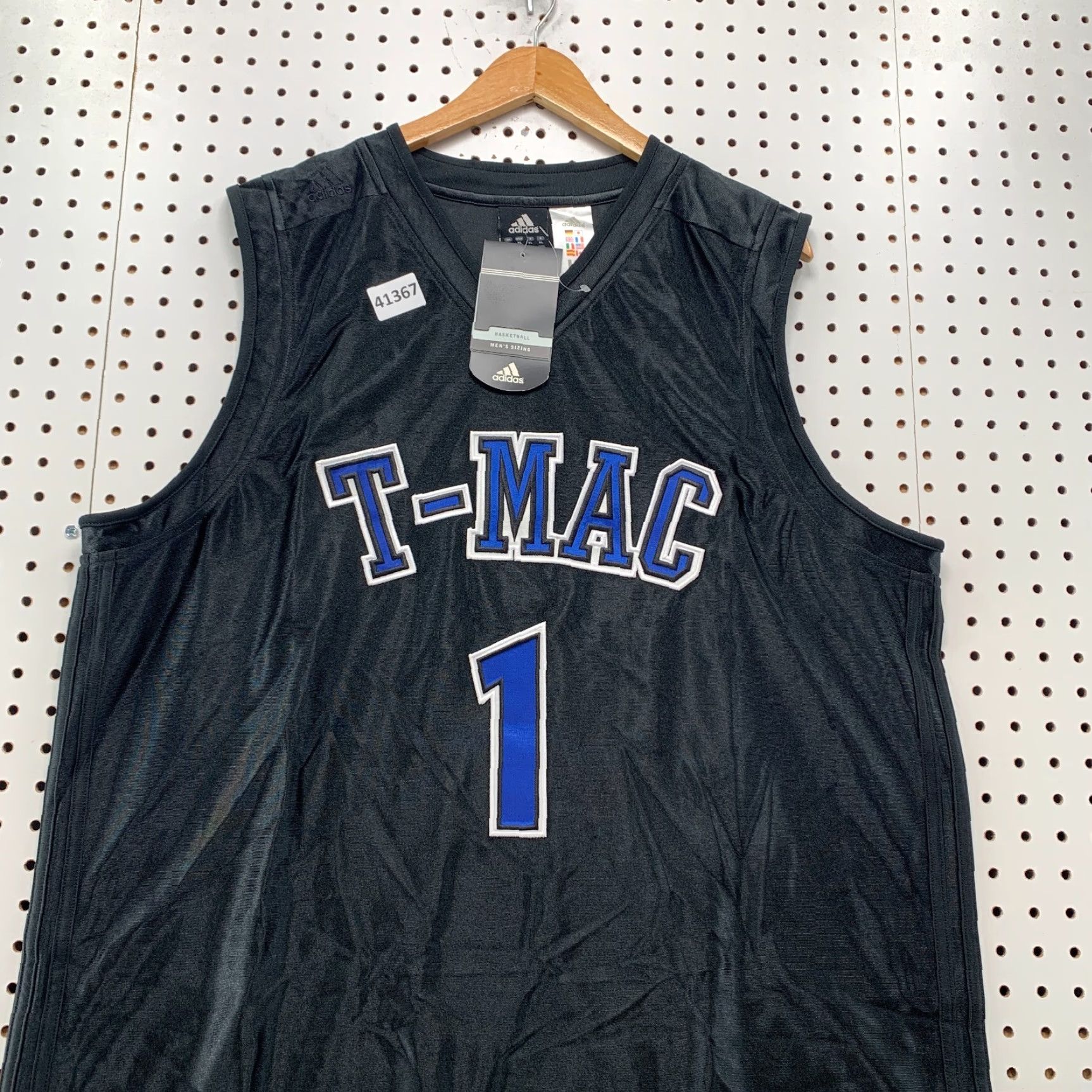 Adidas Vintage Adidas Tracy McGrady Jersey Men's XL Black Satin Embroidered 90s Activewear Size US XL / EU 56 / 4 - 4 Thumbnail