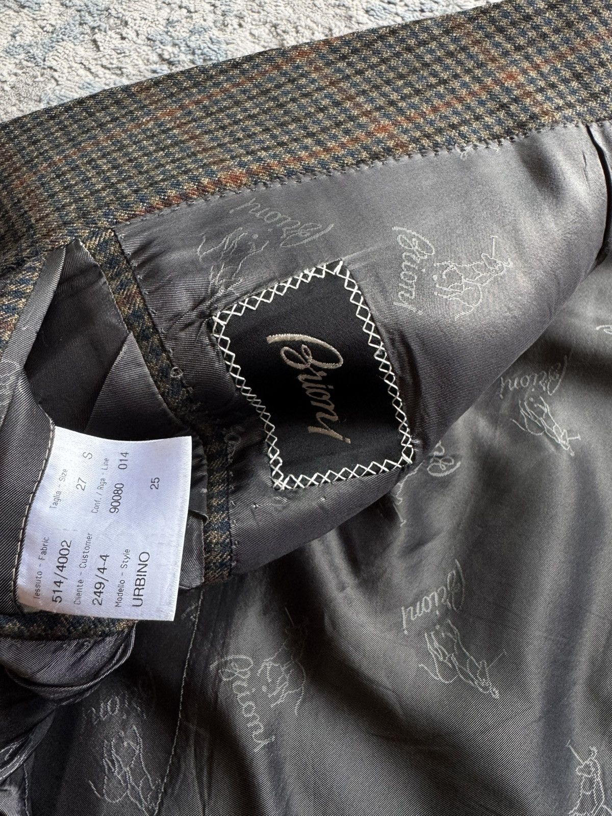 Brioni Brioni Urbino Wool Plaid Blazer Jacket Size 27 S Italy Size 52S - 7 Thumbnail