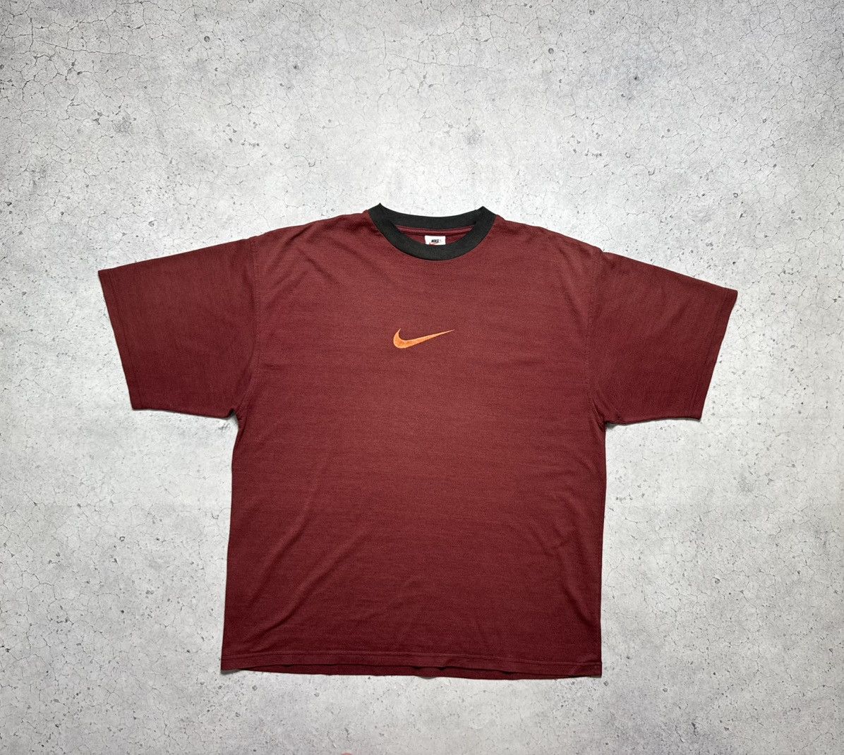 Nike Nike Vintage 90’s Centr Logo Swoosh Drill T-Shirt Size US XL / EU 56 / 4 - 1 Thumbnail