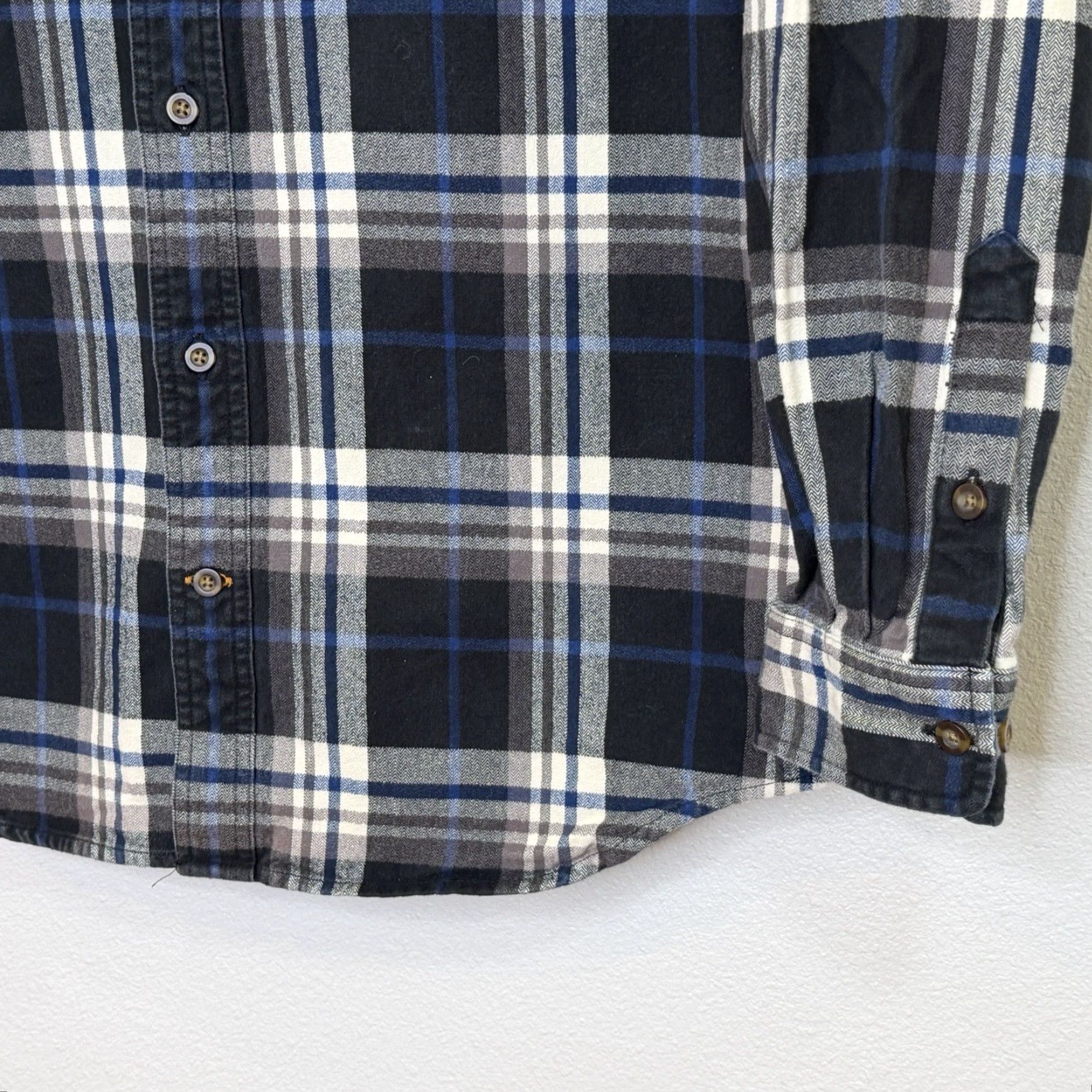 Carhartt Carhartt Button Up Flannel Shirt Mens Medium Black Blue Plaid Long Sleeve Pocket Size US M / EU 48-50 / 2 - 4 Thumbnail