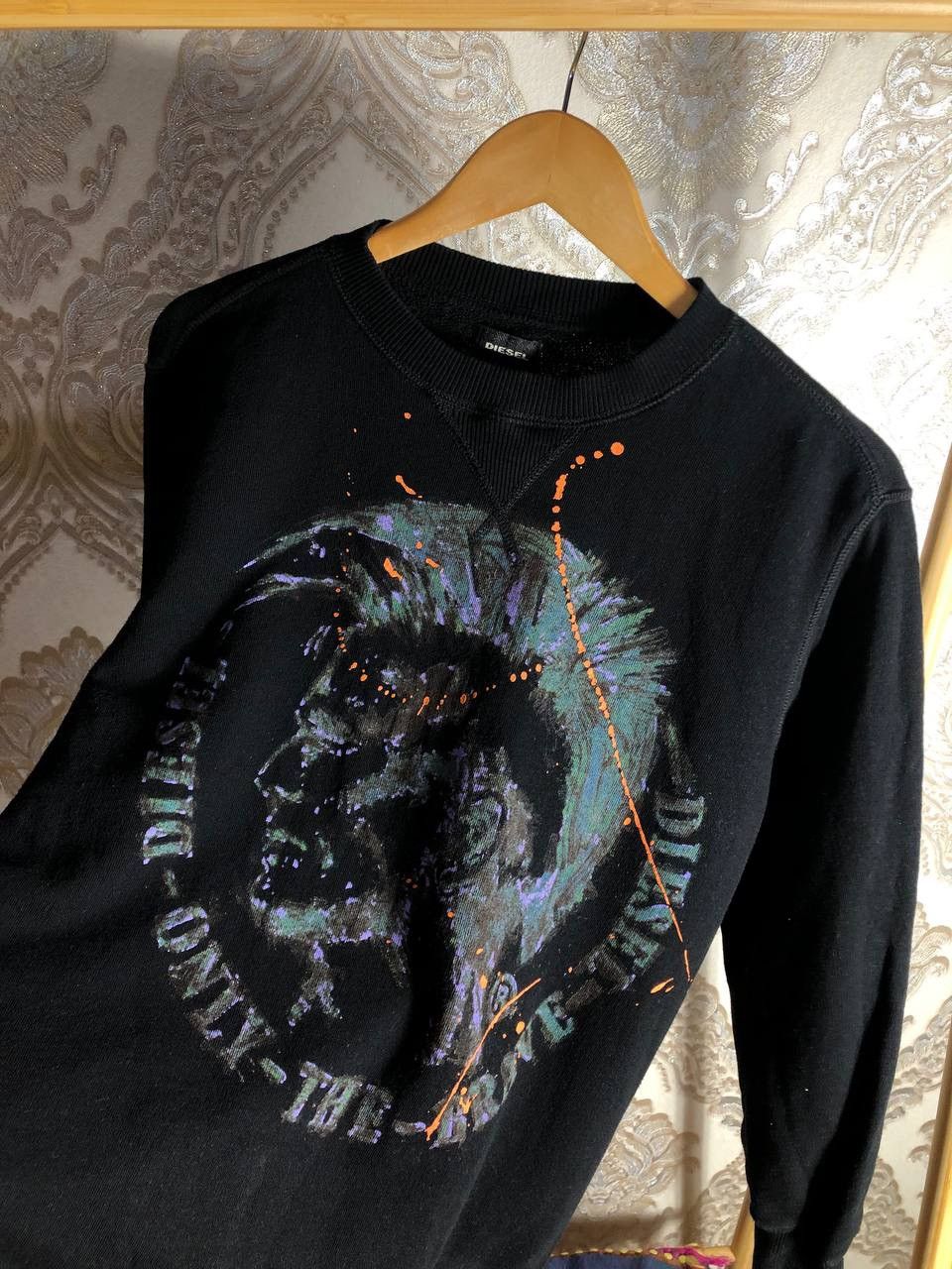 Diesel VINTAGE DIESEL INDUSTRY DENIM DIVISION DESIGNER SWEATER 90s Size US L / EU 52-54 / 3 - 2 Thumbnail