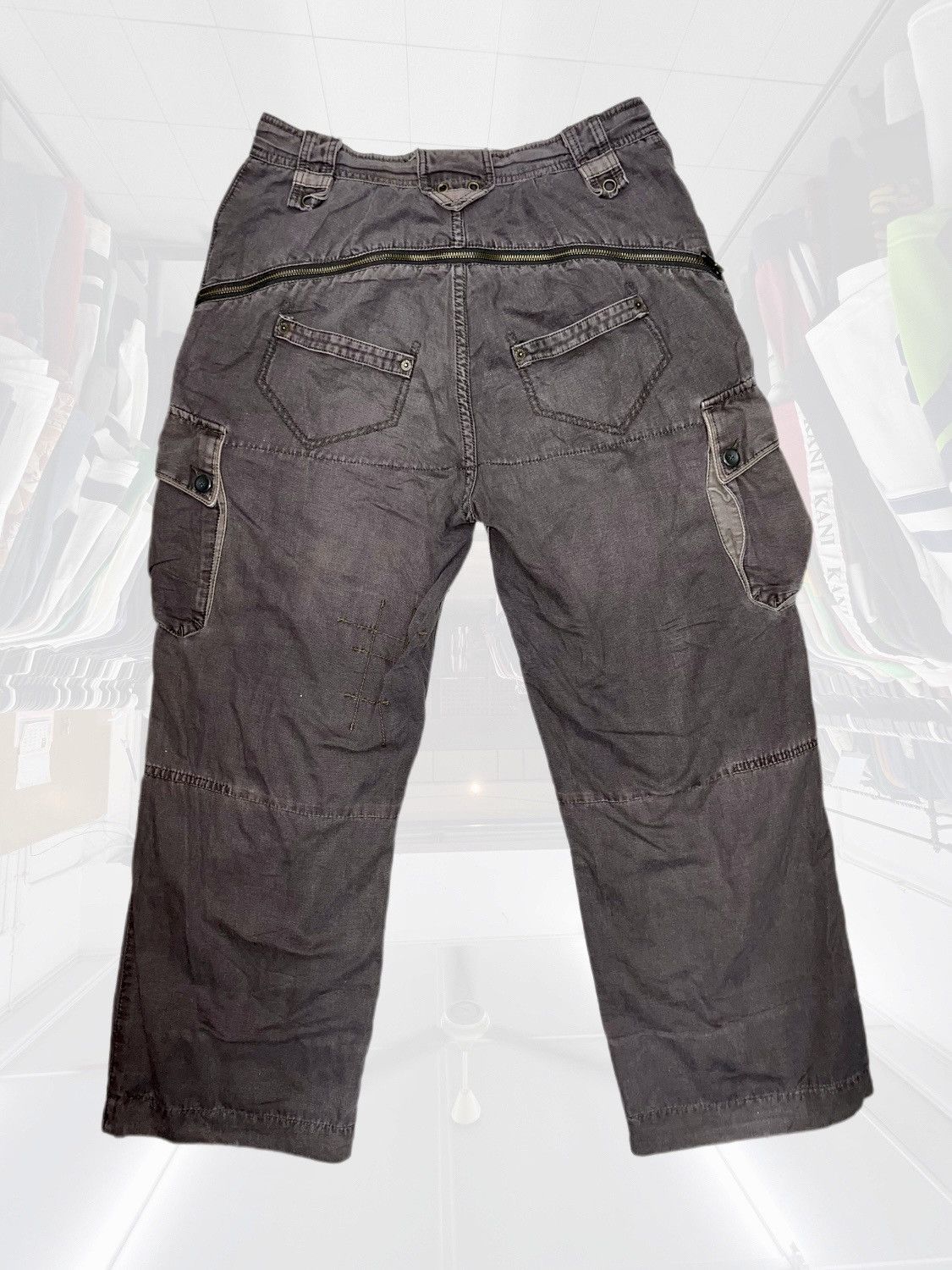 If Six Was Nine × Japanese Brand × Vintage Vintage Military Bondage Cargo Pants Size US 32 / EU 48 - 2 Thumbnail