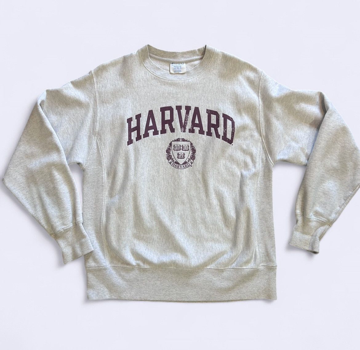 Champion Mens Vintage Reverse Weave Champion Harvard Grey Sweatshirt Size US M / EU 48-50 / 2 - 1 Thumbnail