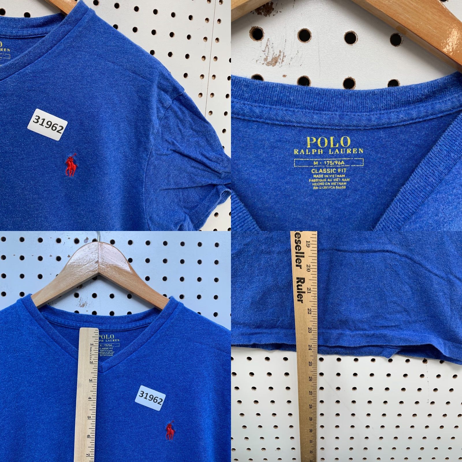 Polo Ralph Lauren Polo Ralph Lauren Shirt Mens Medium Blue Red Pony Pony Casual fit 20x24 Size US M / EU 48-50 / 2 - 8 Thumbnail