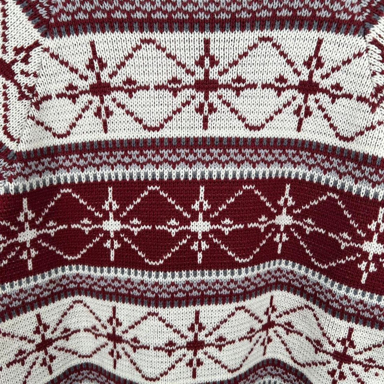 Other Vintage 90’s Red & White Snowflake Style Sweater Size Large Size US L / EU 52-54 / 3 - 6 Thumbnail