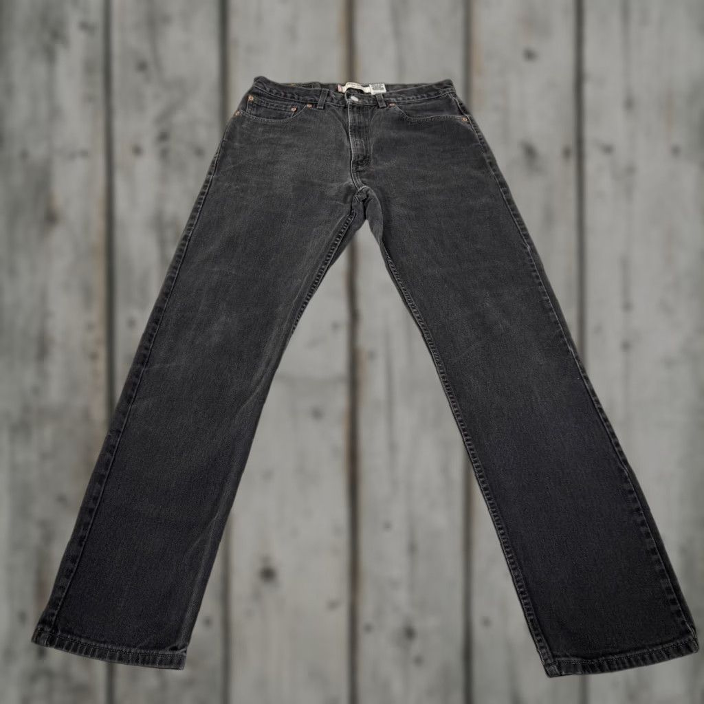 Levi's VINTAGE Levi's Jeans Mens 34x34 Black 505 Straight Fit Denim Pants Western Y2K Size US 34 / EU 50 - 1 Thumbnail
