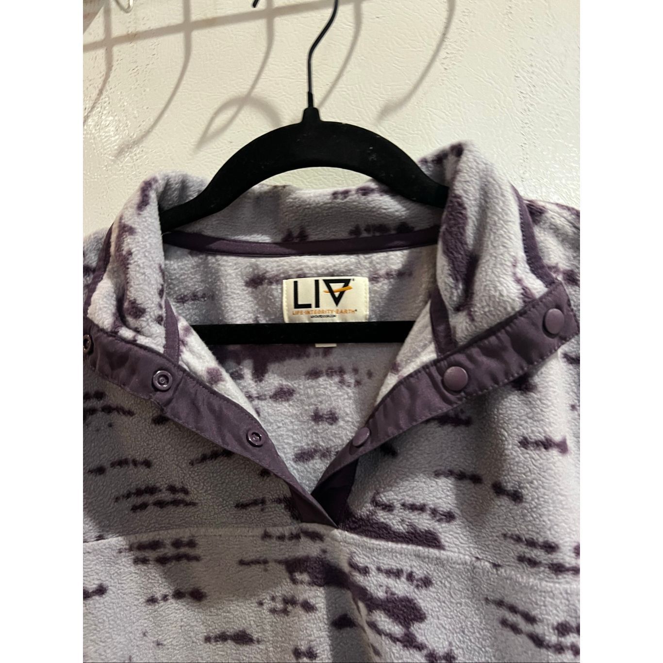 LIV Outdoor LIV Outdoors Purple Patterned Fleece Woman’s Size Small Size S / US 4 / IT 40 - 3 Thumbnail