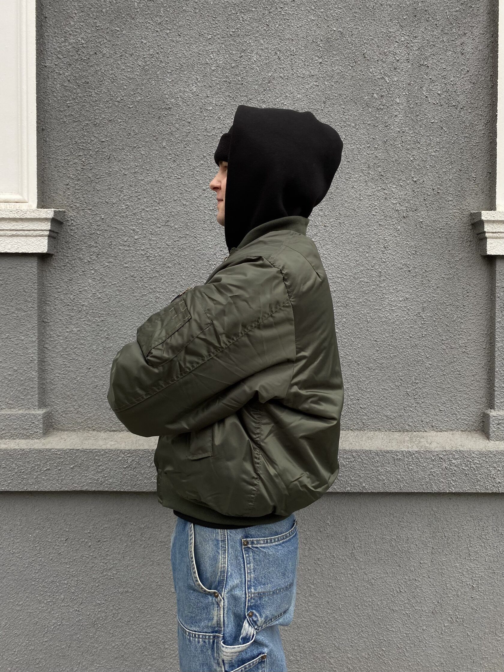 Other MA-1 bomber jacket khaki military y2k ulika unknwn Size US M / EU 48-50 / 2 - 7 Thumbnail