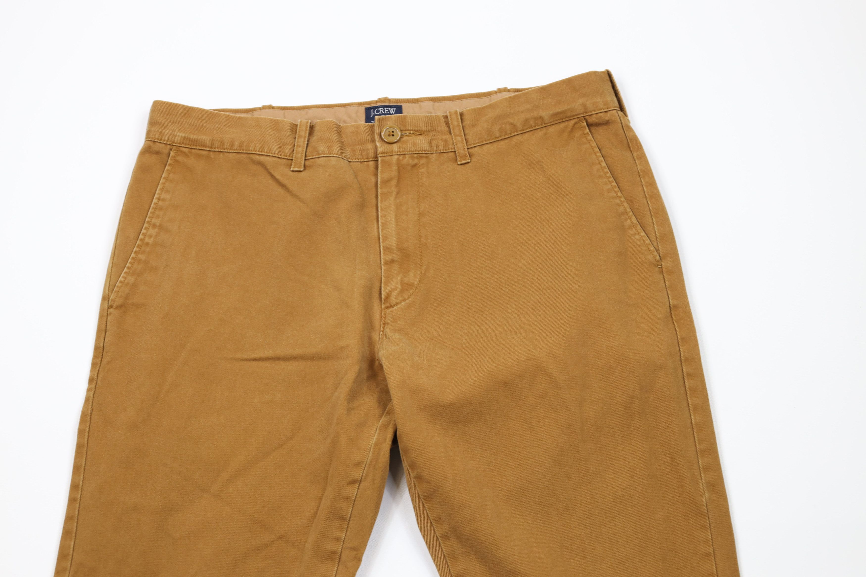 J.Crew J Crew The Driggs Straight Leg Chino Pants Brown Cotton Size US 32 / EU 48 - 2 Thumbnail